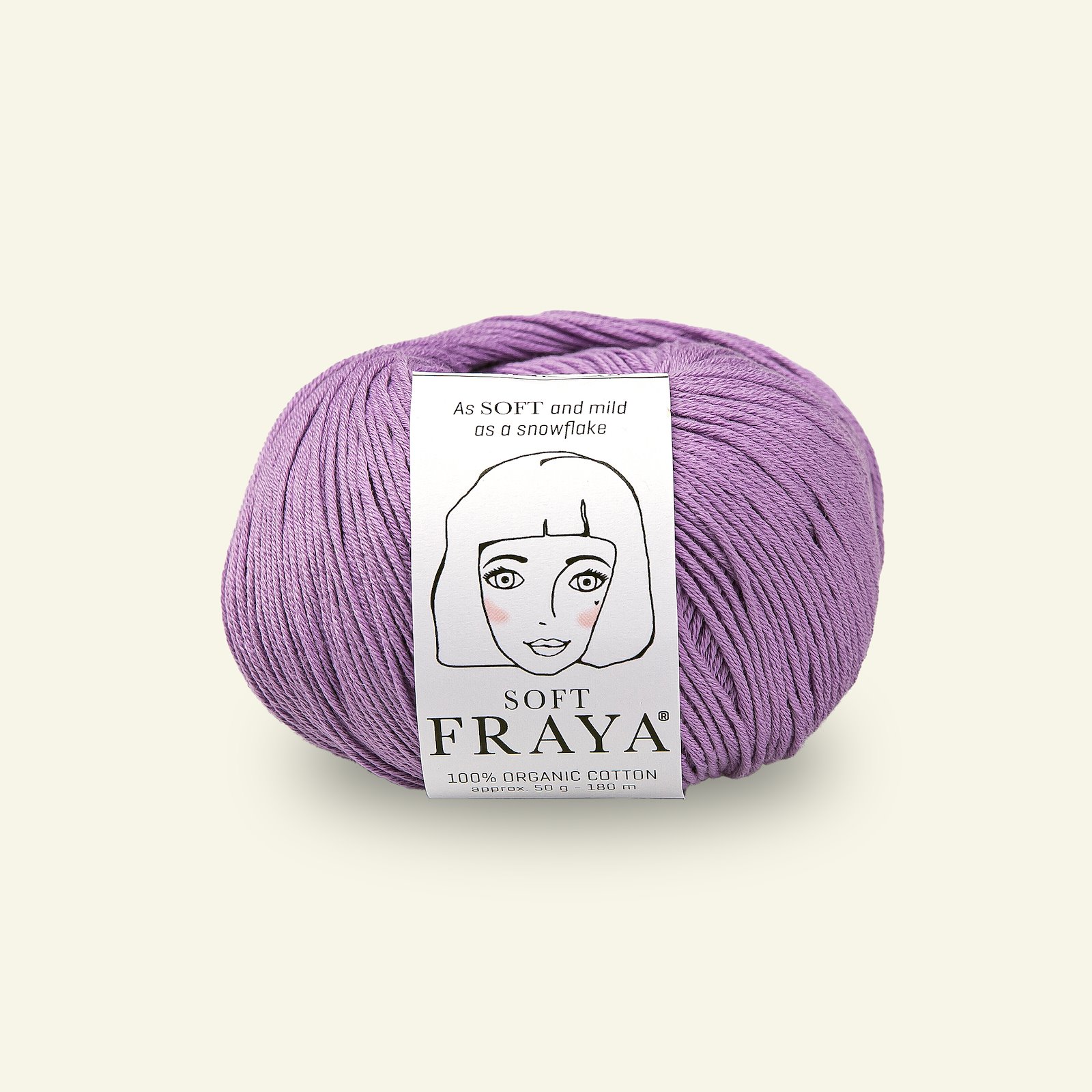 FRAYA, 100% organic cotton yarn "Soft", lilac 90000088_pack