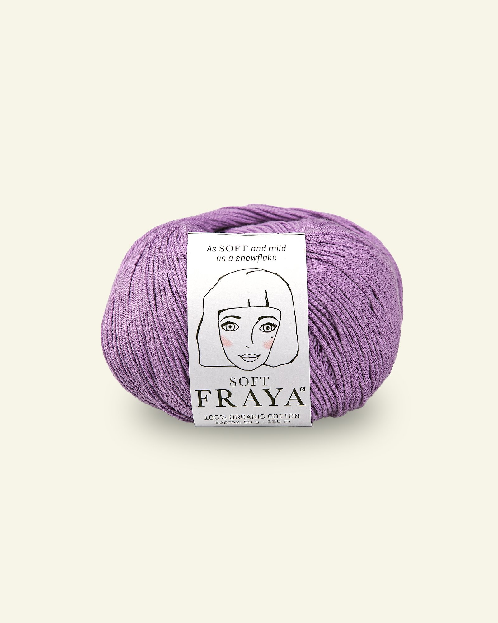 FRAYA, 100% organic cotton yarn "Soft", lilac 90000088_pack