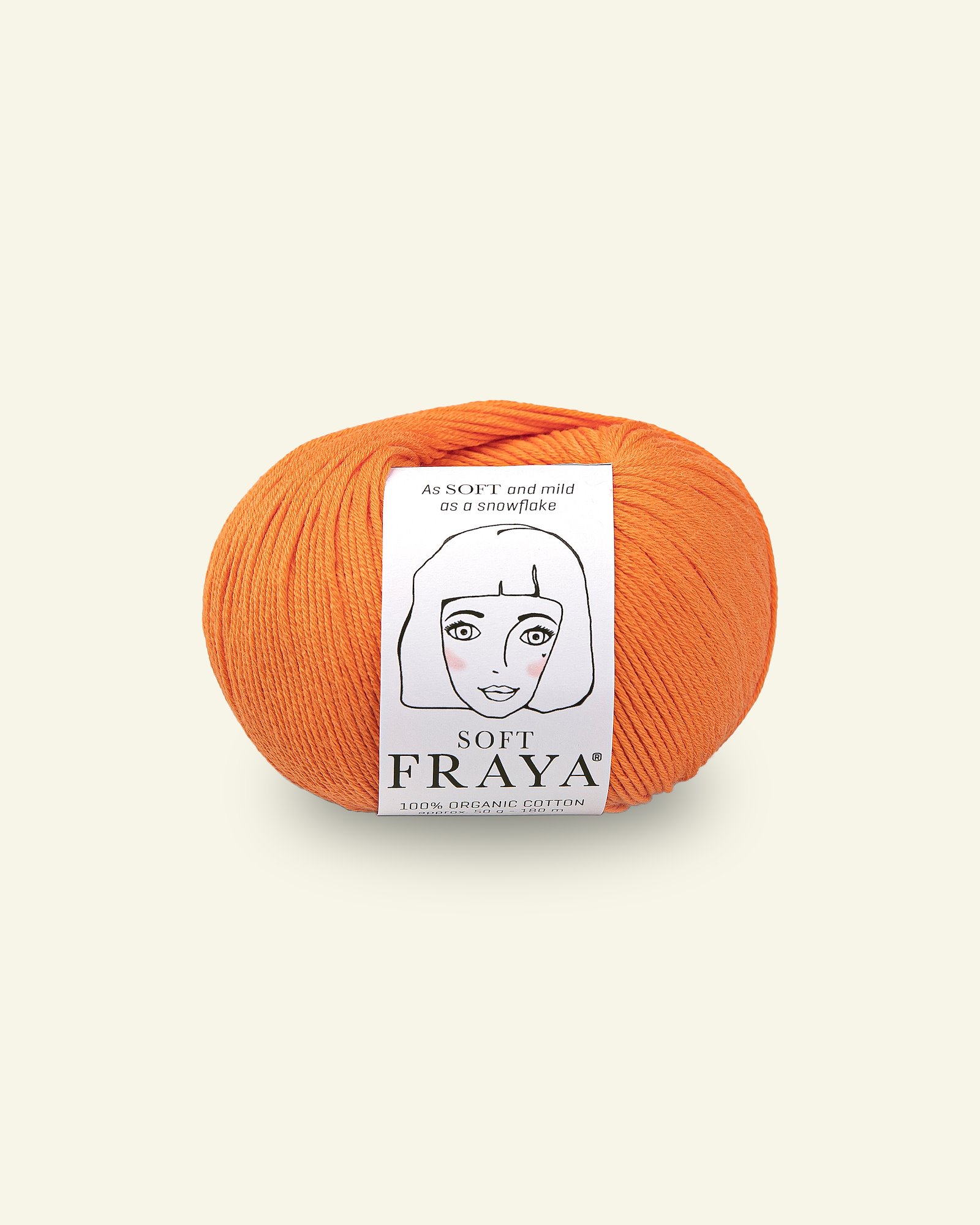 FRAYA, 100% organic cotton yarn "Soft", orange 90000083_pack