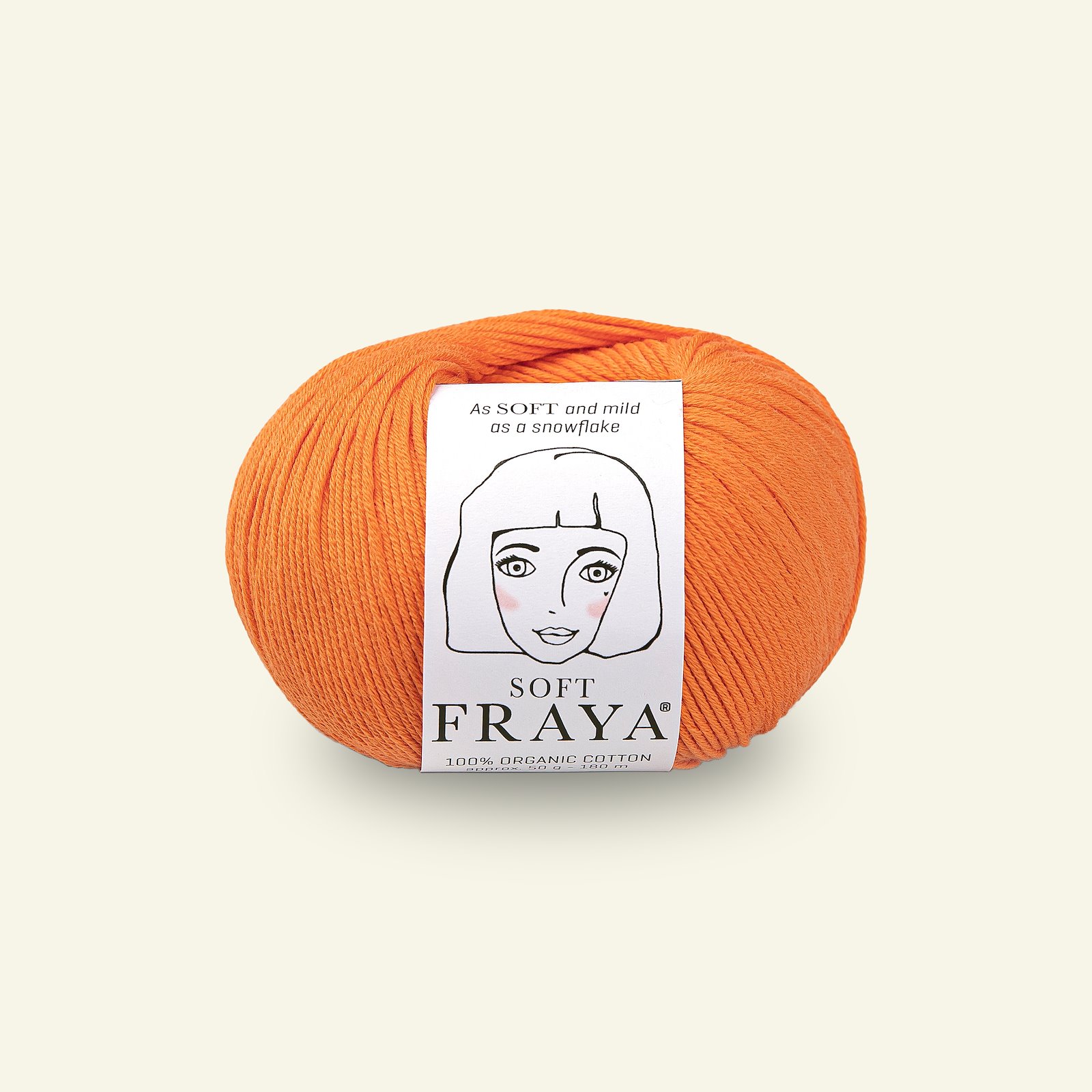 FRAYA, 100% organic cotton yarn "Soft", orange 90000083_pack