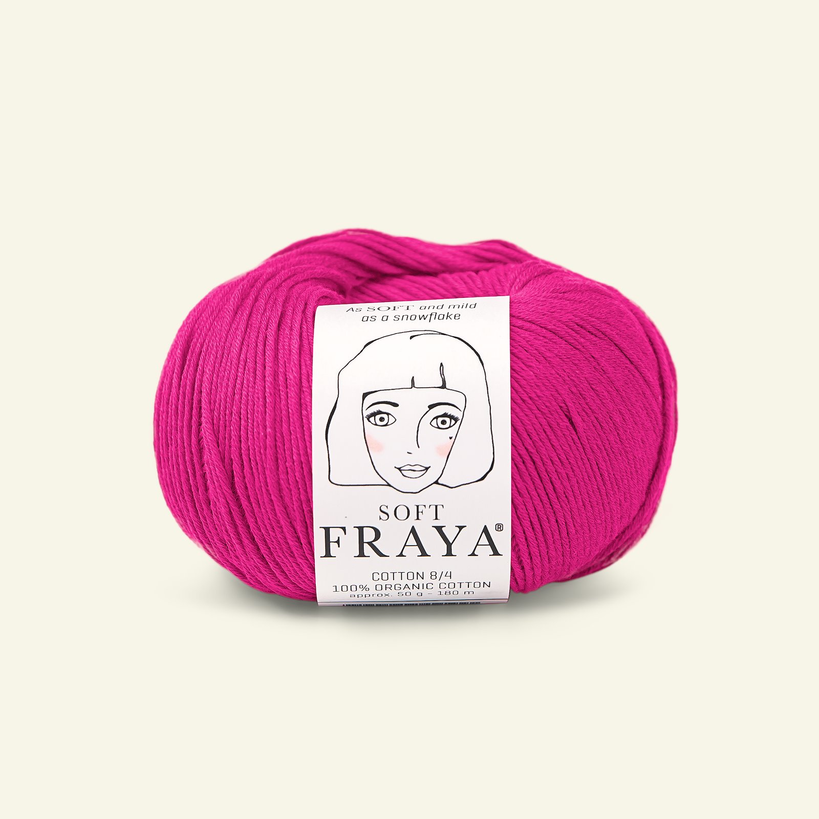 FRAYA, 100% organic cotton yarn "Soft", pink 90000922_pack