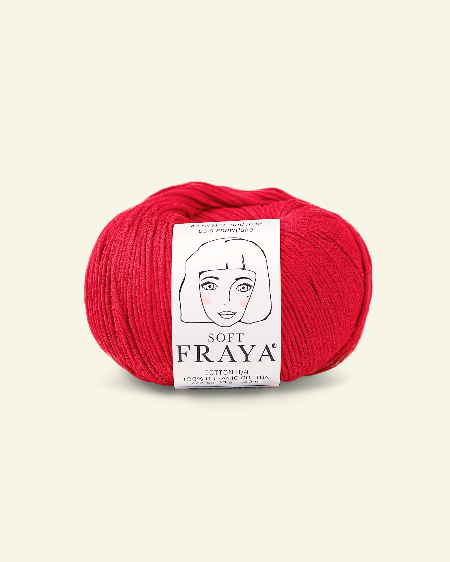 FRAYA, 100% organic cotton yarn "Soft", red 90000920_pack