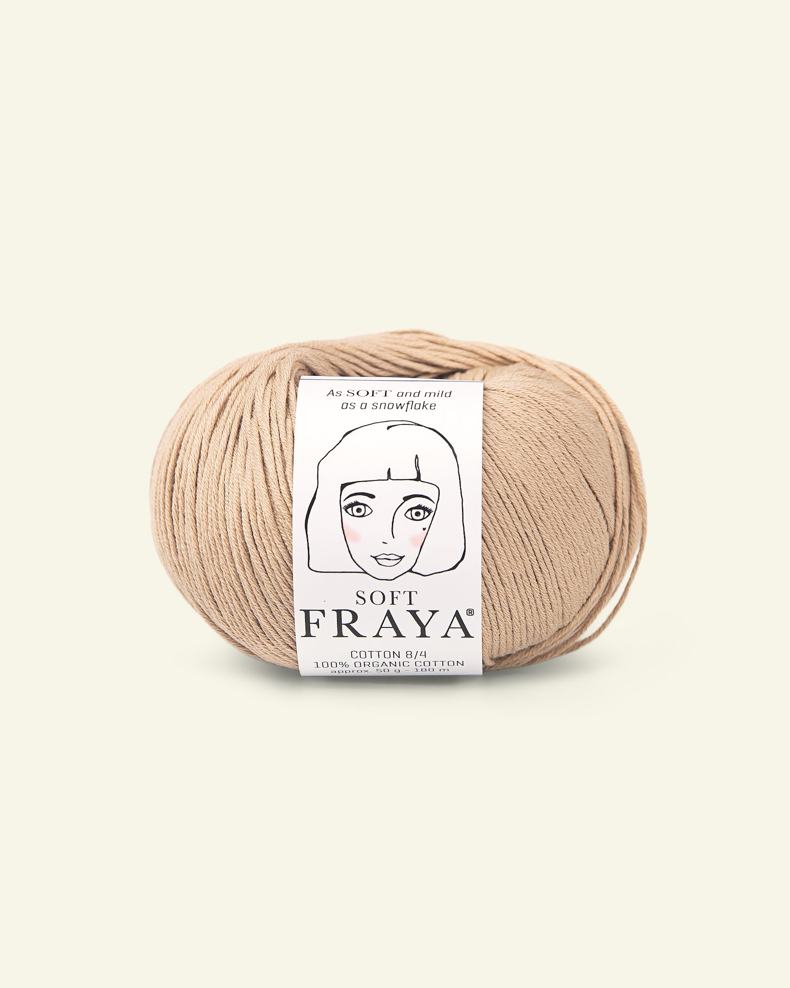 FRAYA, 100% organic cotton yarn "Soft", sand 90063538_pack