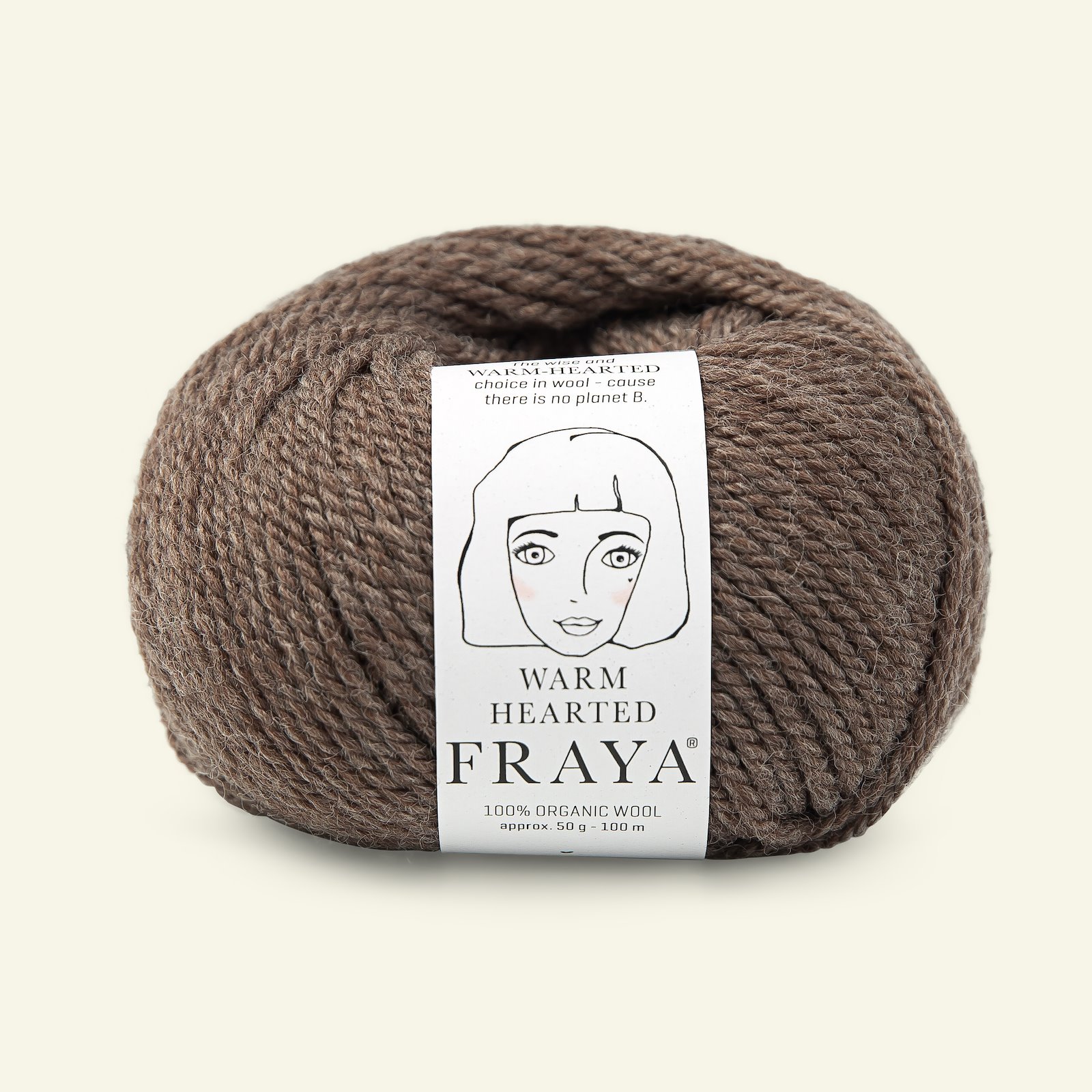 FRAYA, 100% organic wool "Warm hearted", brown melange 90063137_pack
