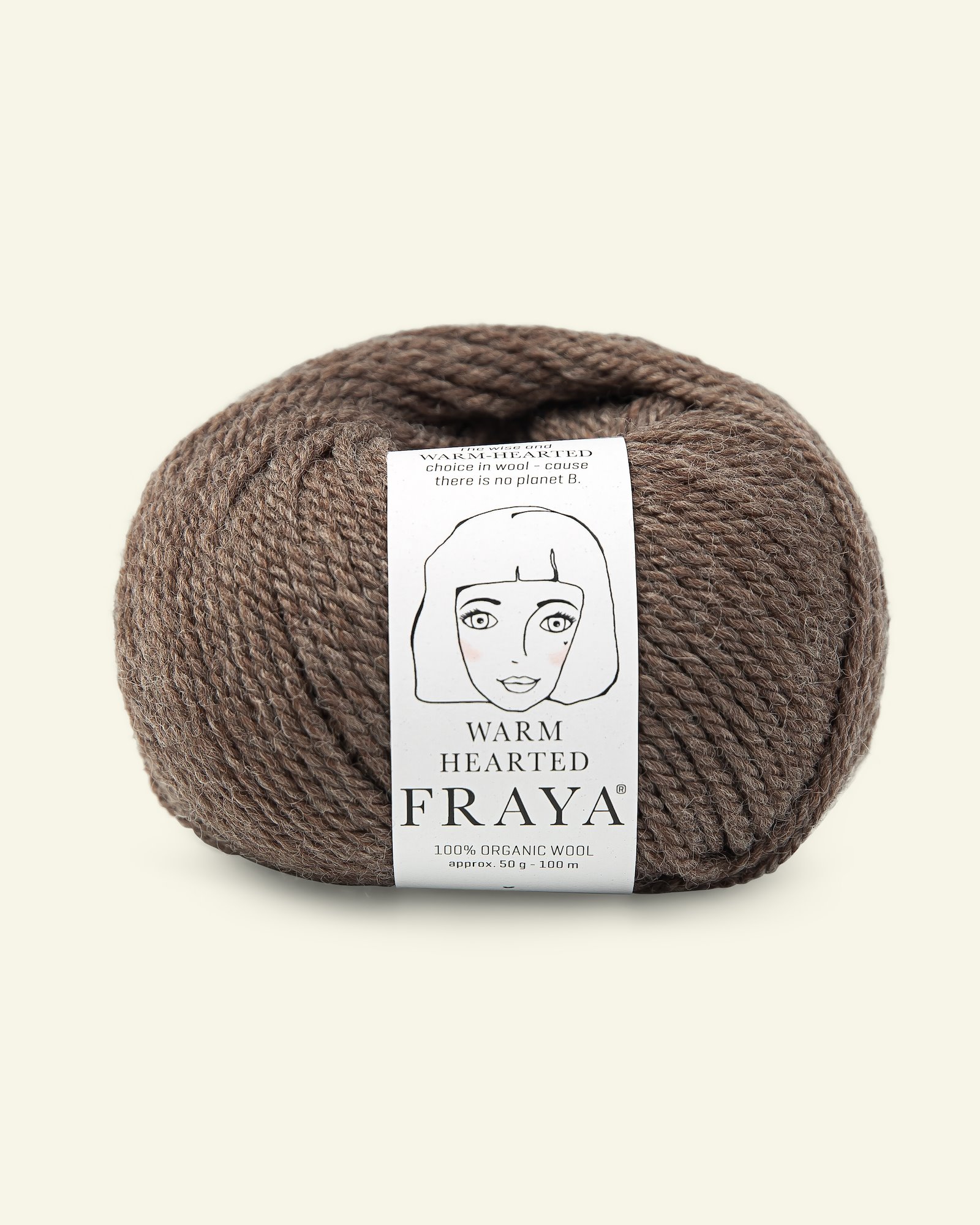 FRAYA, 100% organic wool "Warm hearted", brown melange 90063137_pack