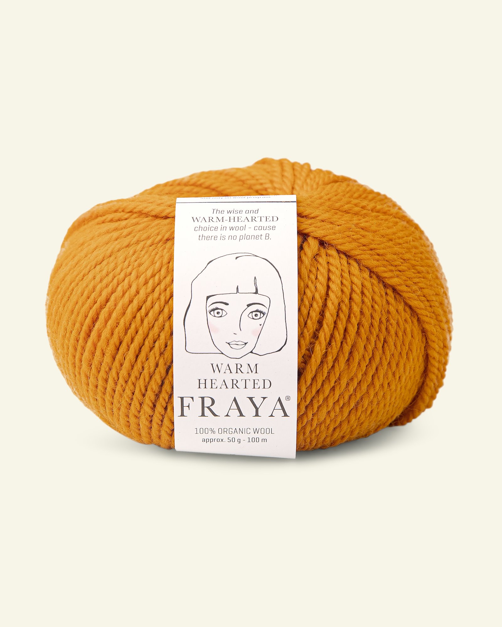 FRAYA, 100% organic wool "Warm hearted", curry 90063135_pack