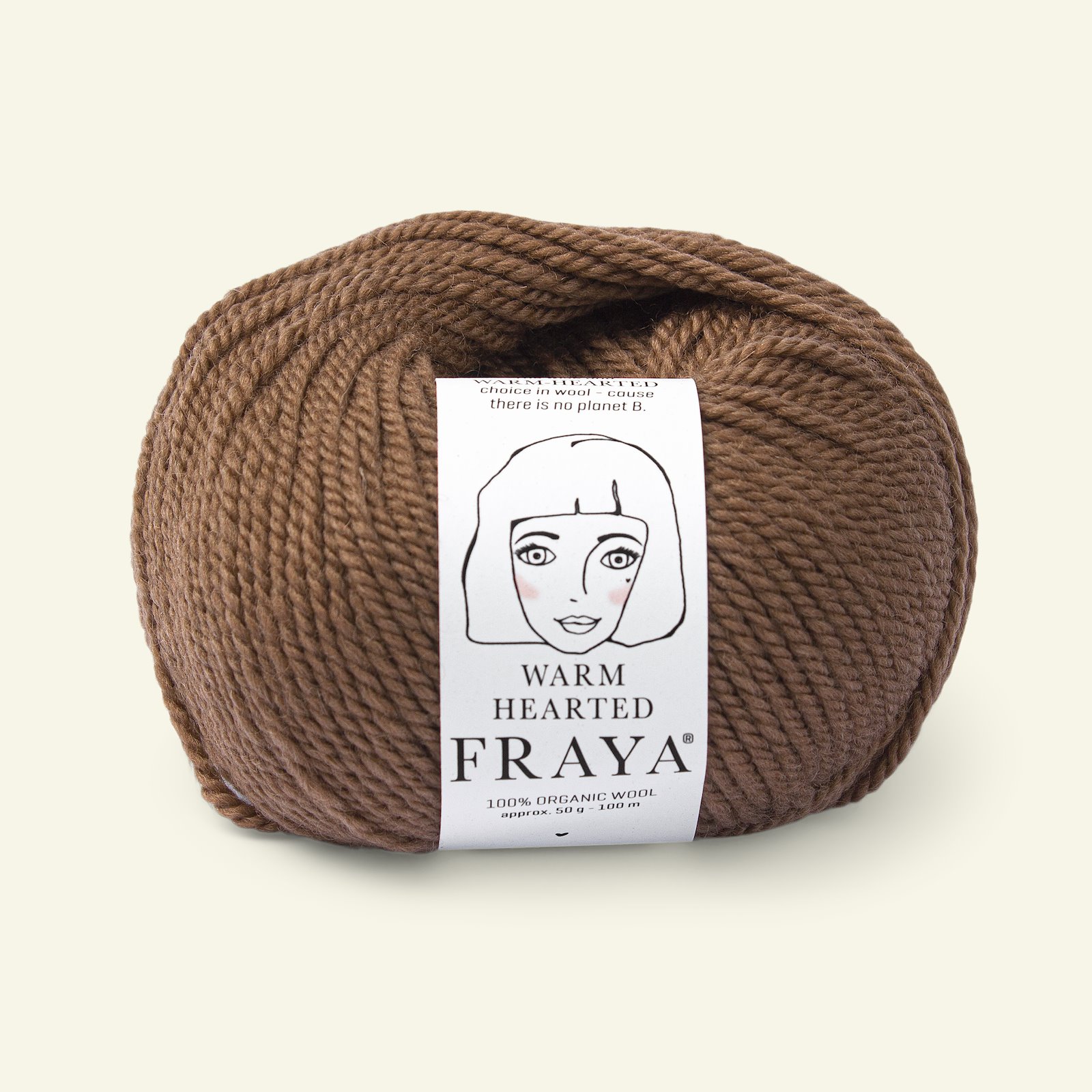 FRAYA, 100% organic wool "Warm hearted", dark caramel 90000155_pack