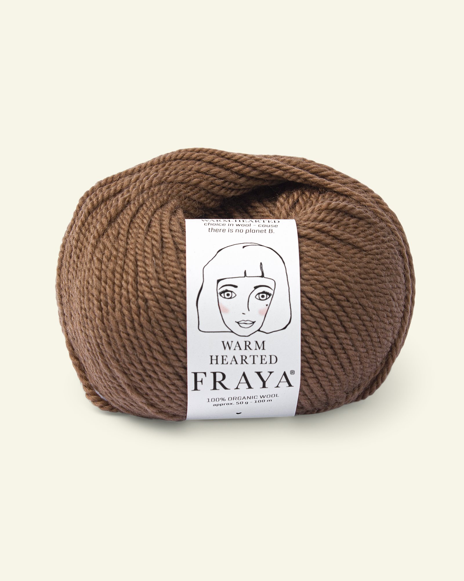 FRAYA, 100% organic wool "Warm hearted", dark caramel 90000155_pack