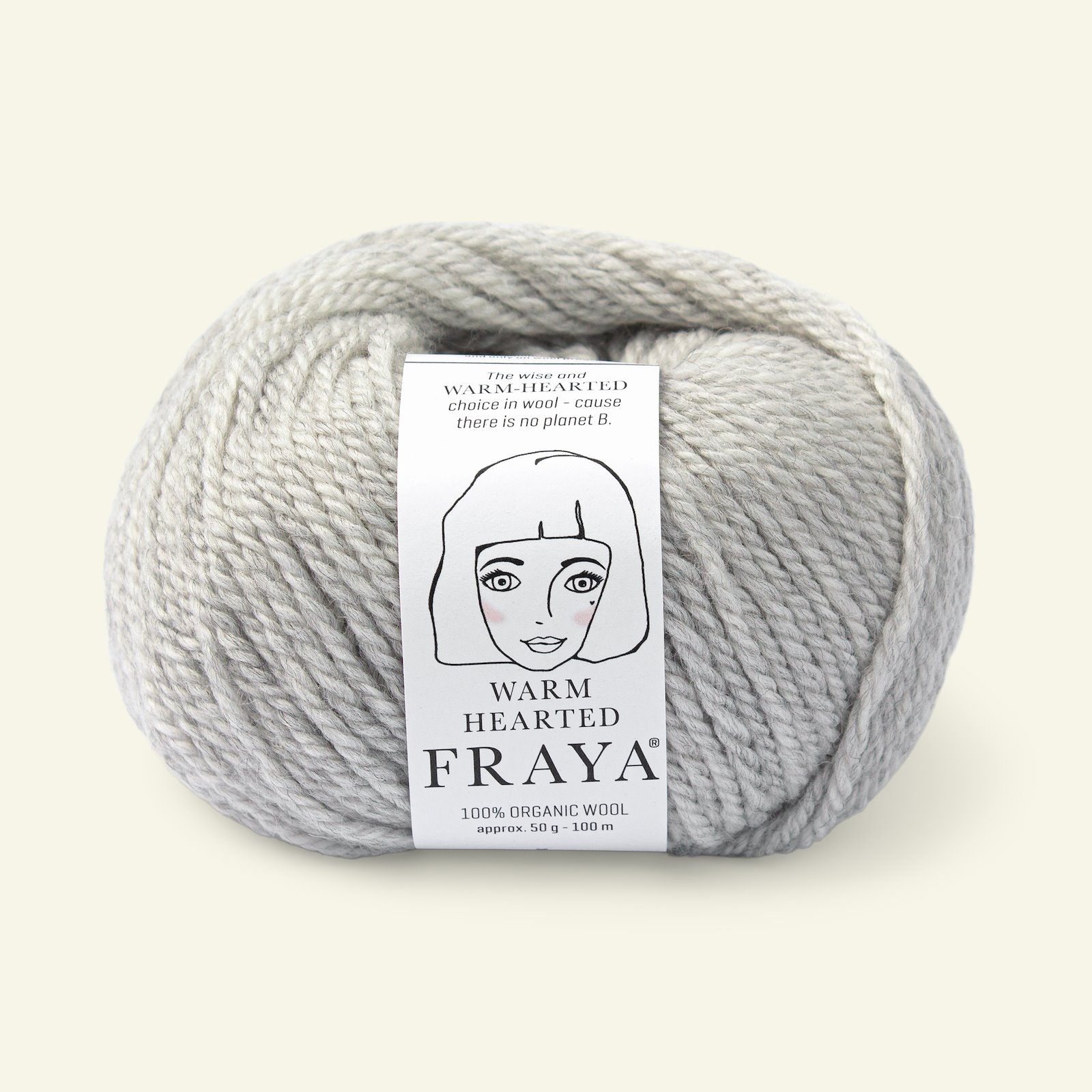 FRAYA, 100% organic wool "Warm hearted", light grey mel 90000154_pack