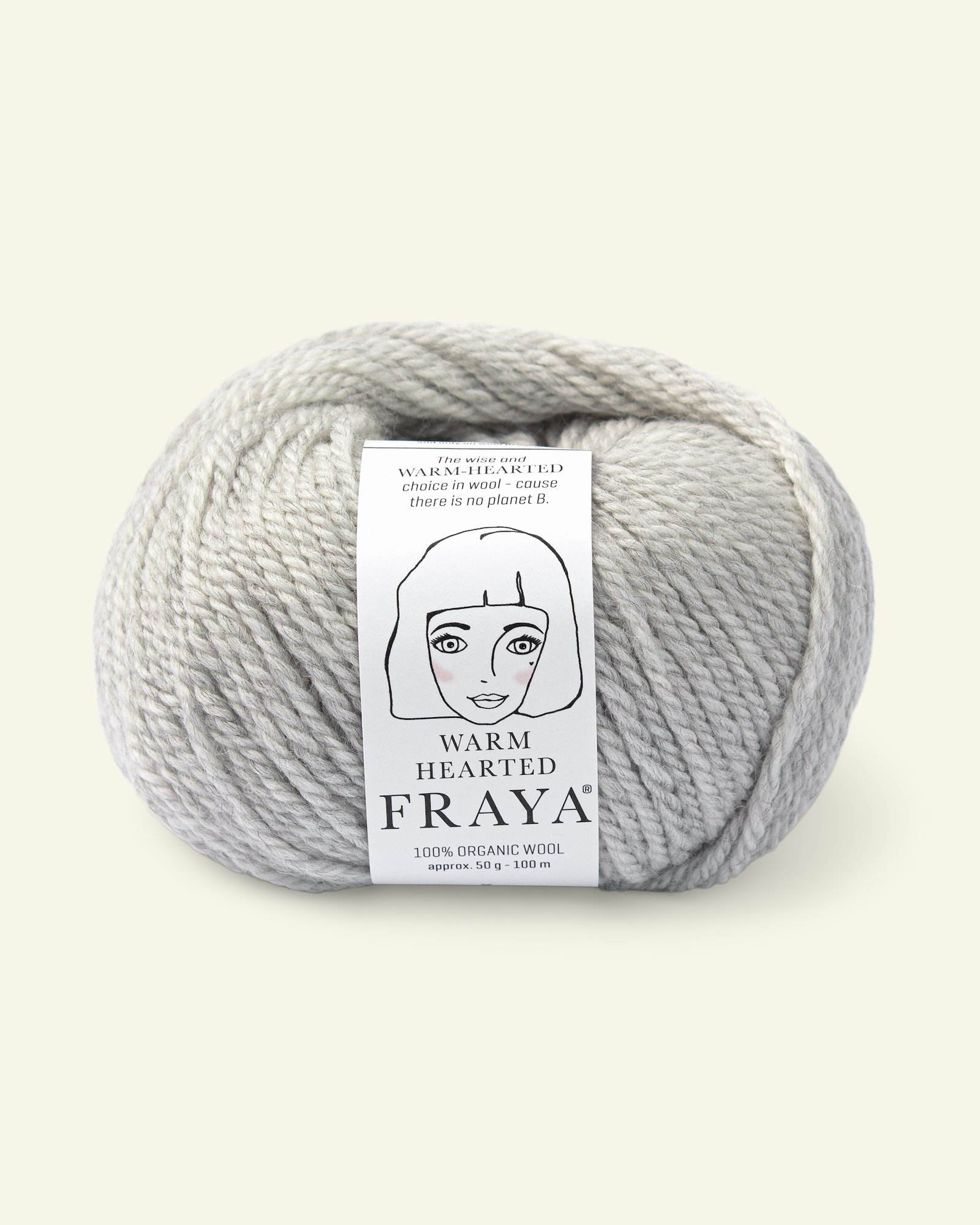 FRAYA, 100% organic wool "Warm hearted", light grey mel 90000154_pack