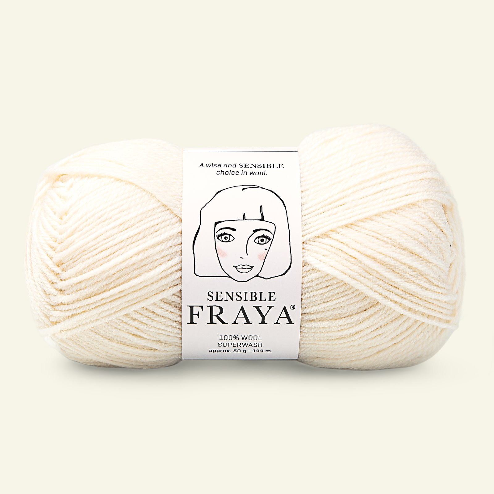 FRAYA, 100% ullgarn "Sensible", wool natur 90051102_pack
