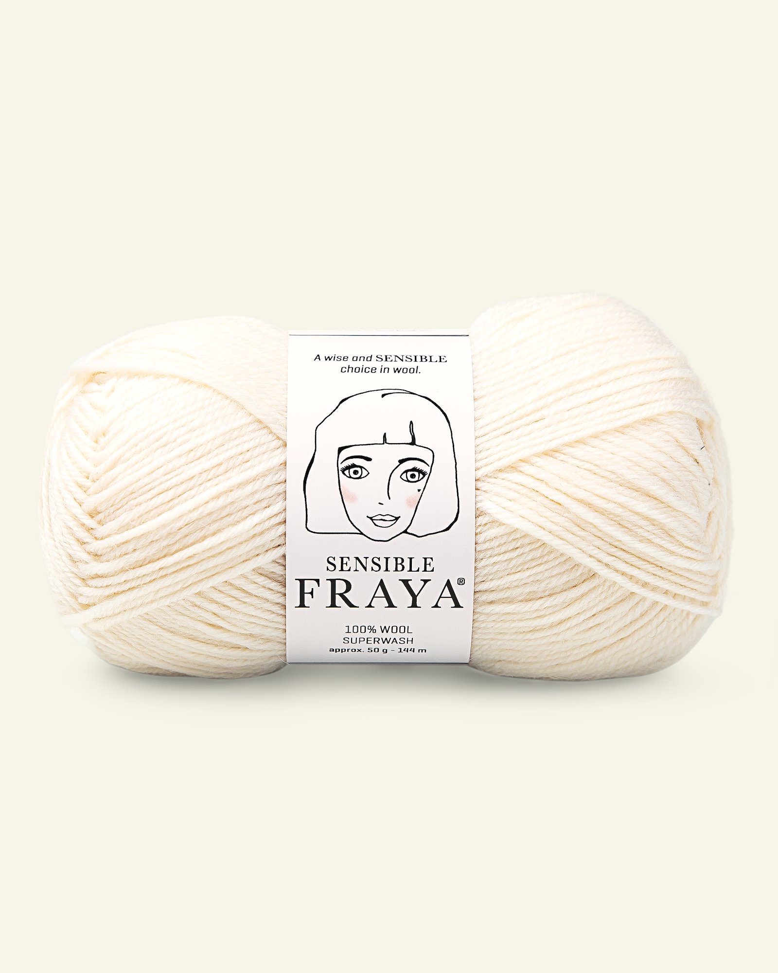FRAYA, 100% ullgarn "Sensible", wool natur 90051102_pack