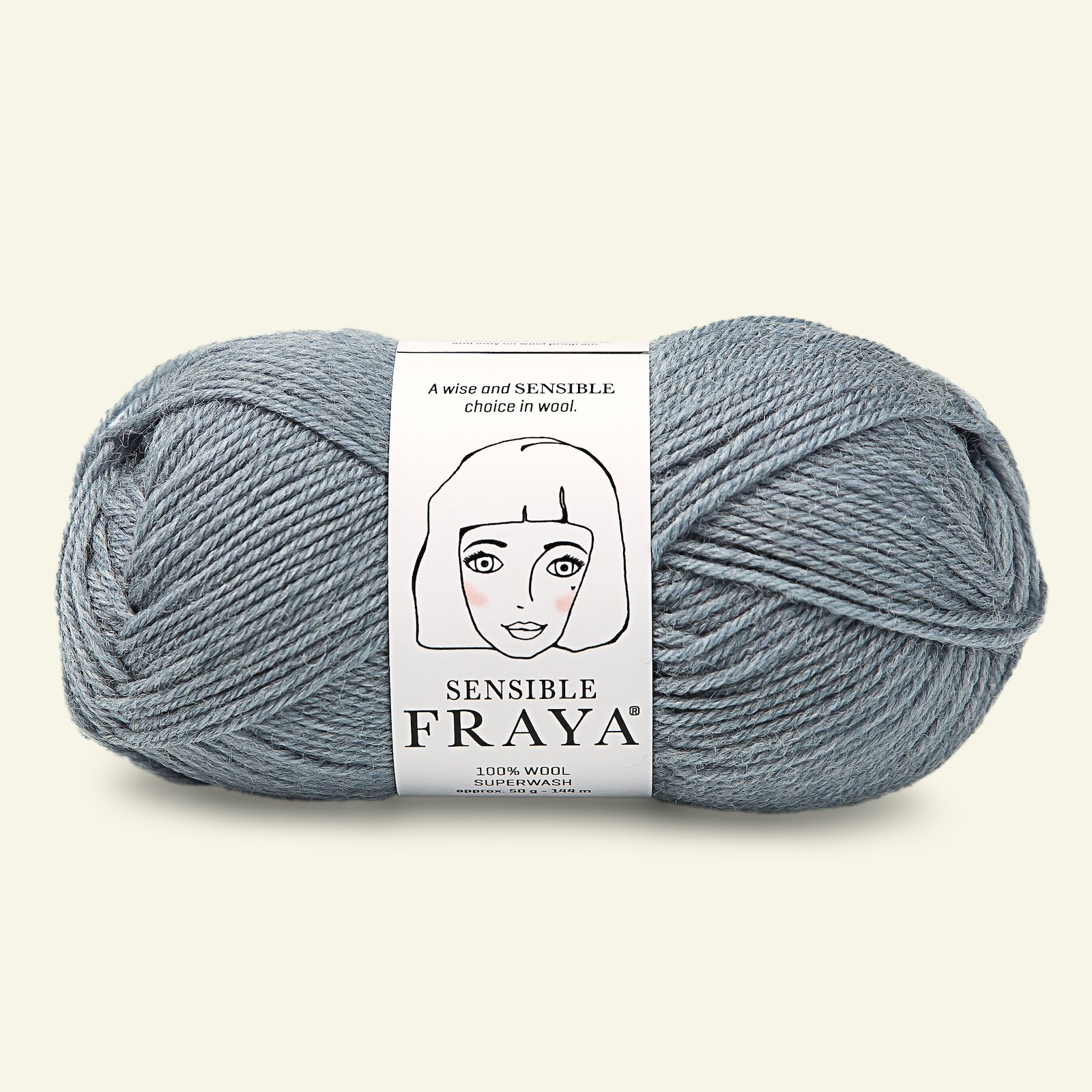 FRAYA, 100% Wolle "Sensible", Himmelblau Melange 90051197_pack