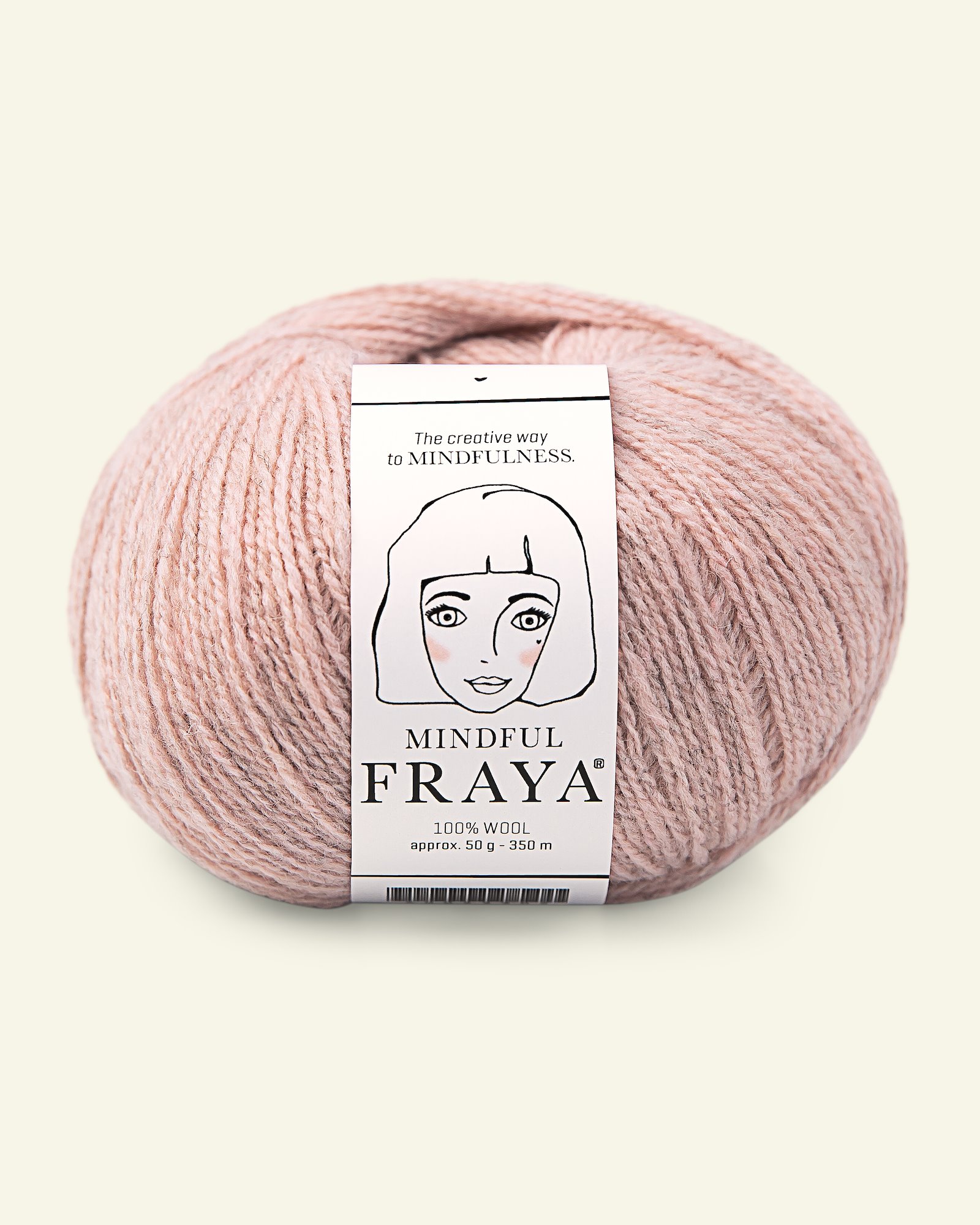 FRAYA, 100% wool yarn "Mindful", antique rose melange 90053391_pack
