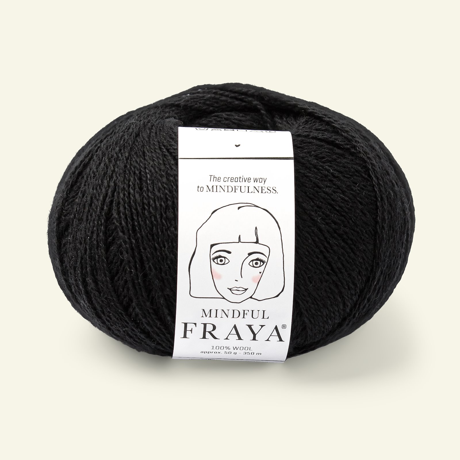 FRAYA, 100% wool yarn "Mindful", black 90000152_pack