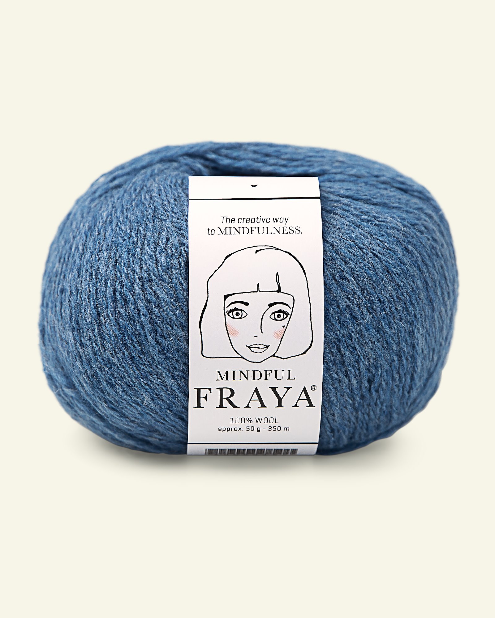 FRAYA, 100% wool yarn "Mindful", blue melange 90053320_pack