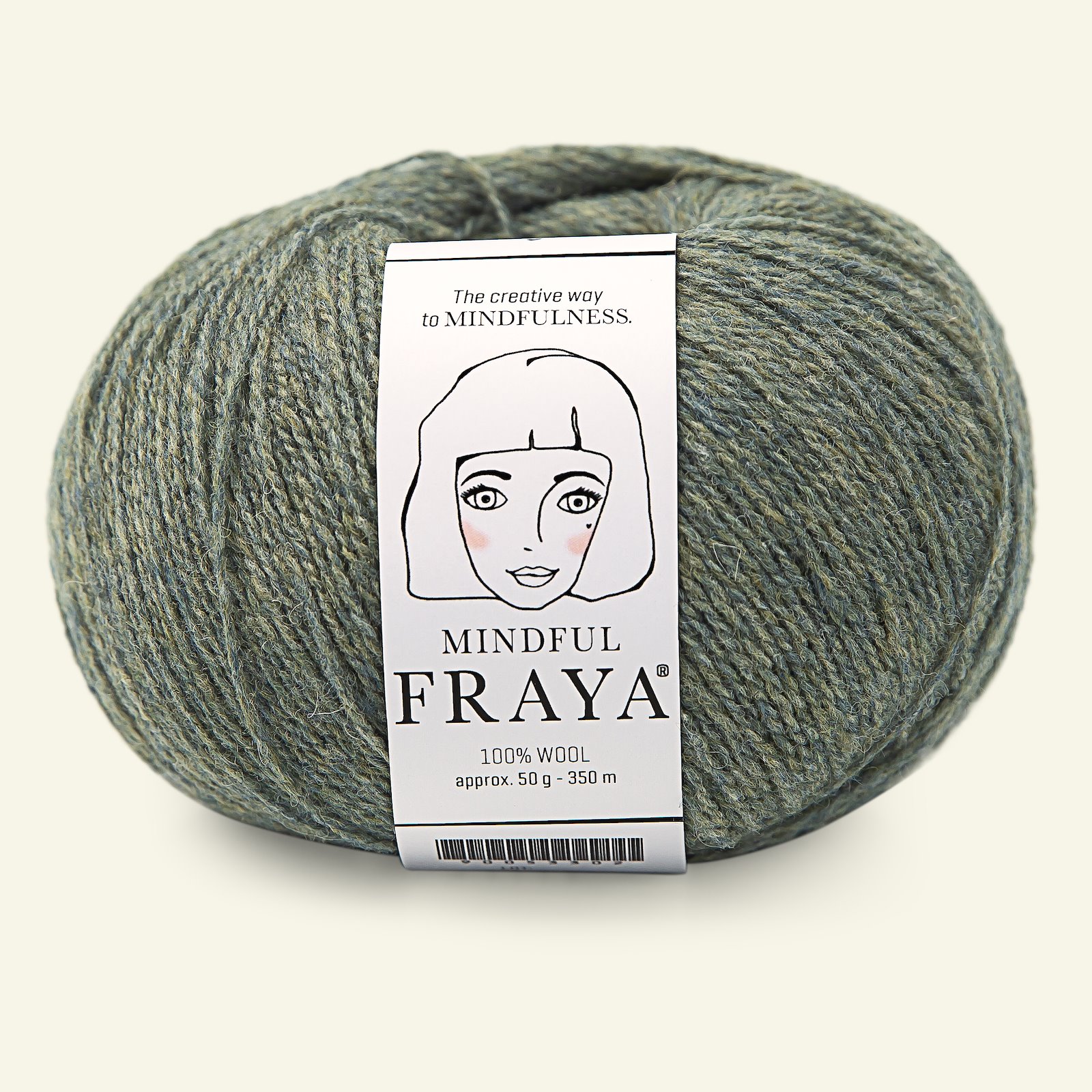FRAYA, 100% wool yarn "Mindful", blue spruce melange 90053398_pack