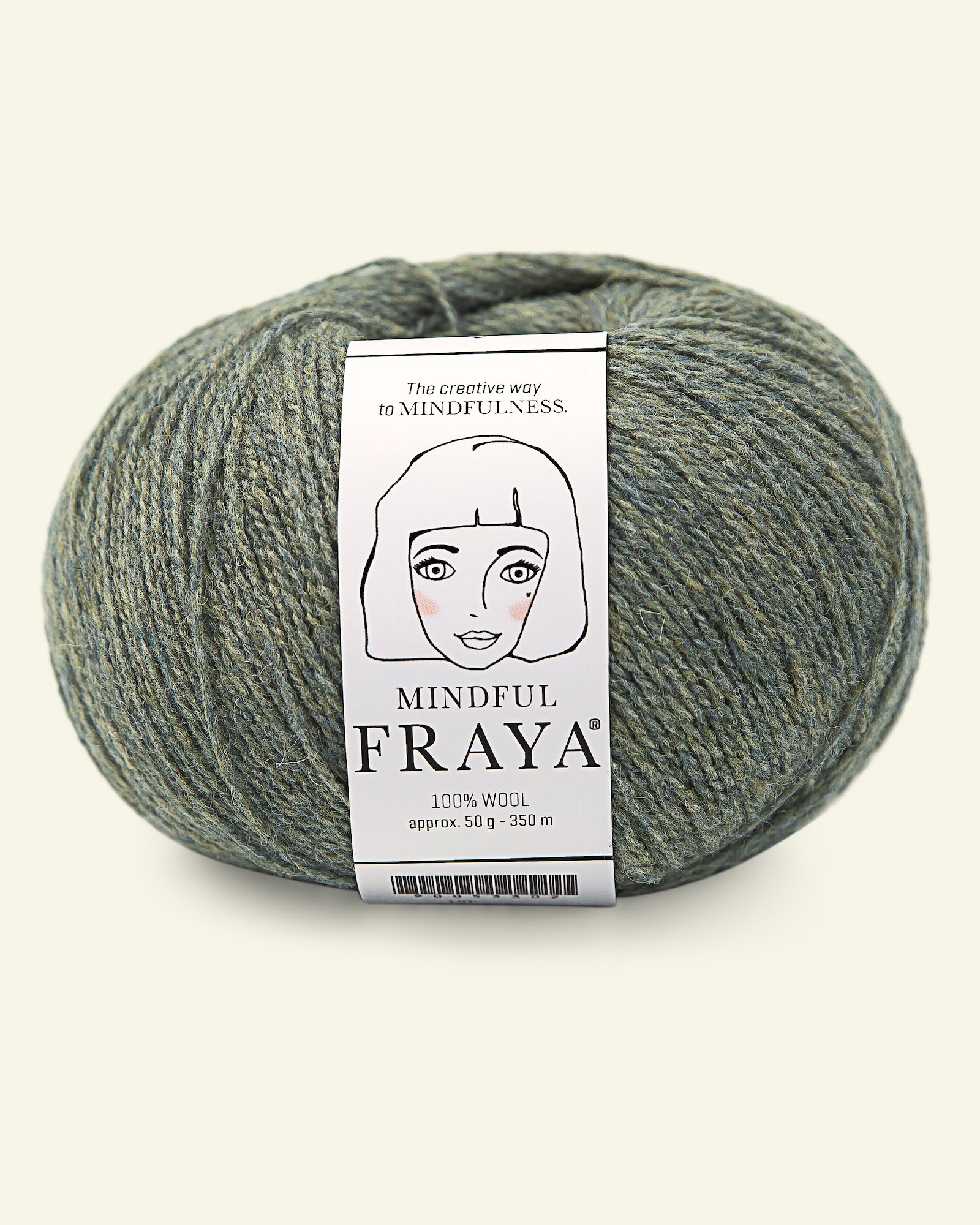 FRAYA, 100% wool yarn "Mindful", blue spruce melange 90053398_pack