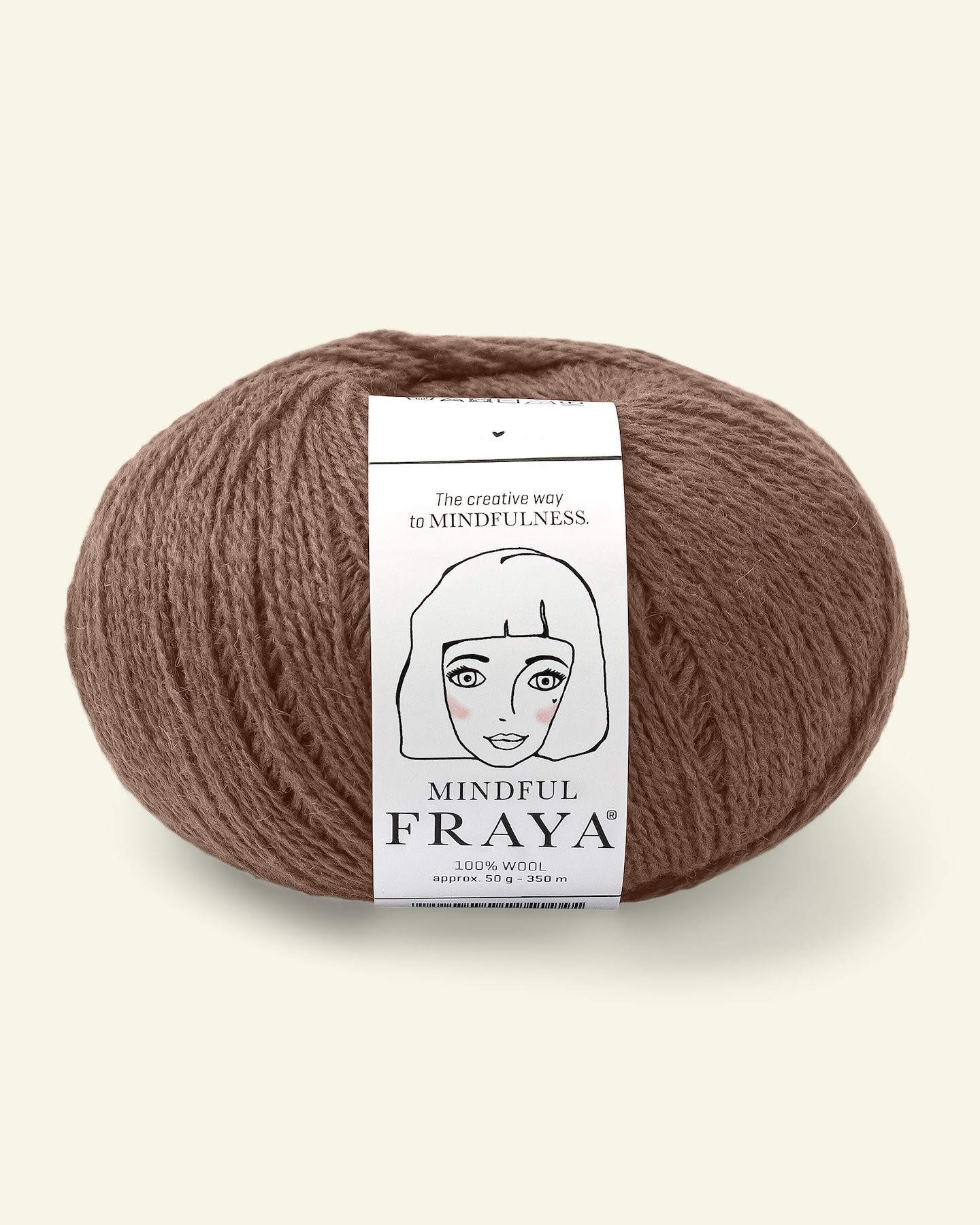 FRAYA, 100% wool yarn "Mindful", brown 90000896_pack