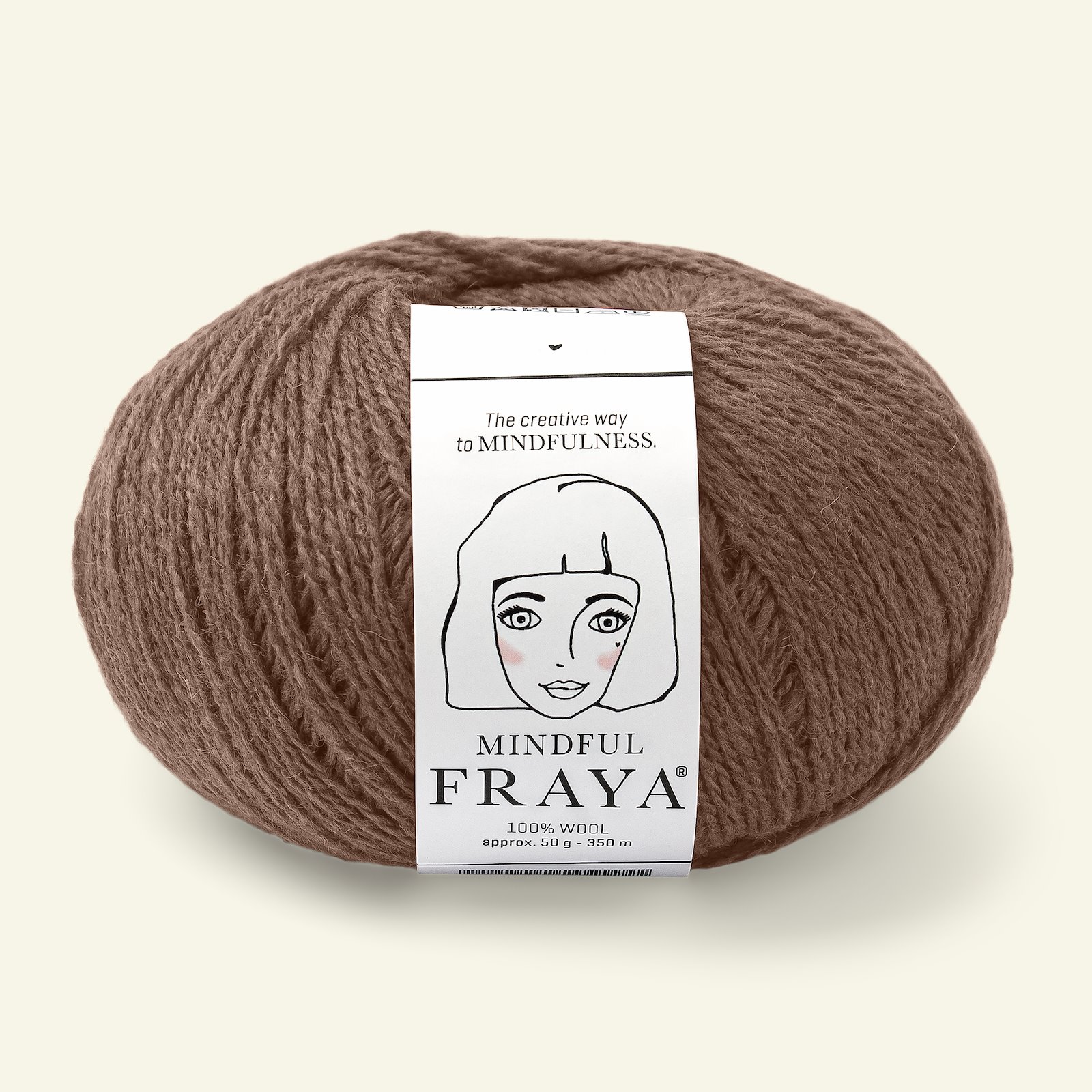 FRAYA, 100% wool yarn "Mindful", brown 90000896_pack