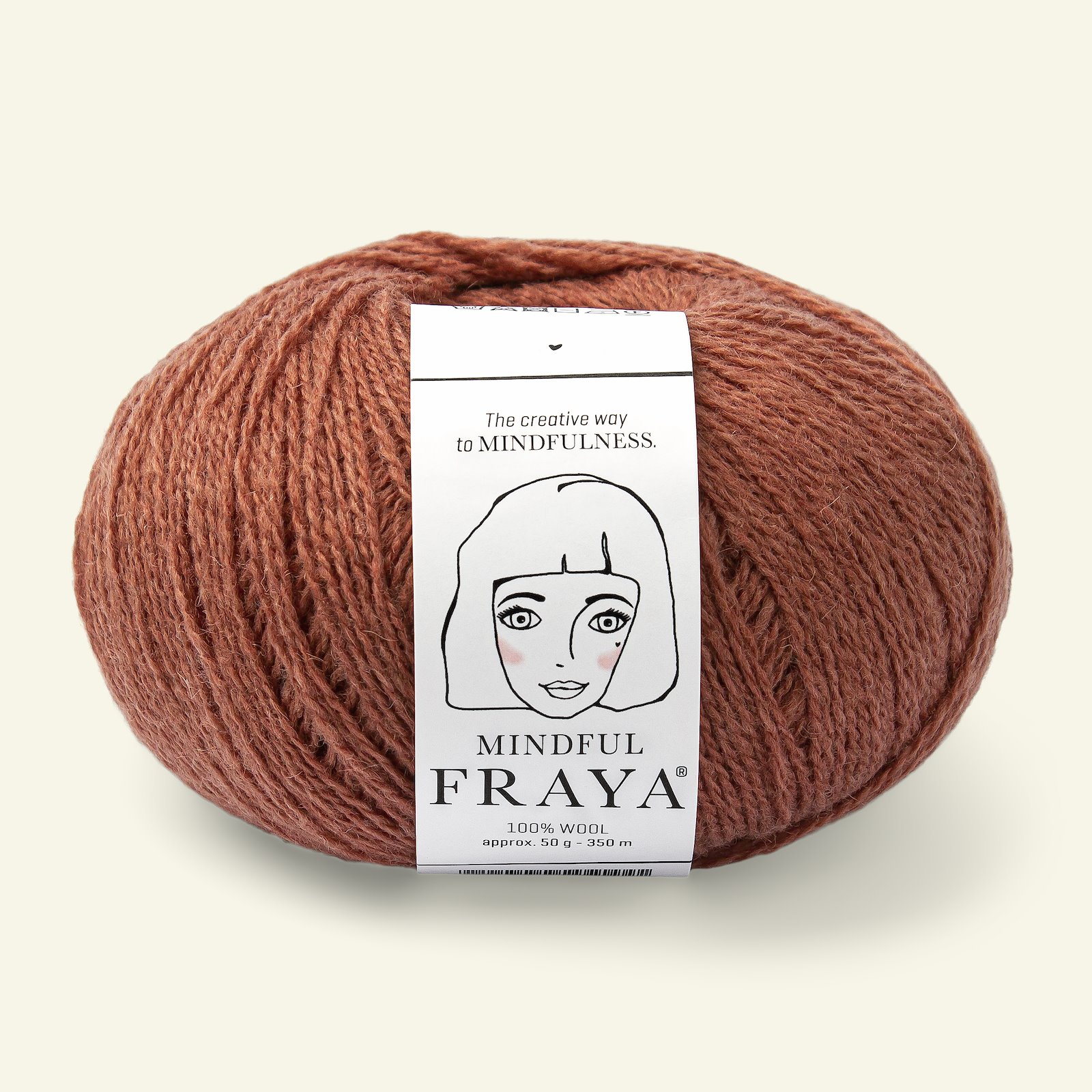 FRAYA, 100% wool yarn "Mindful", caramel 90000151_pack