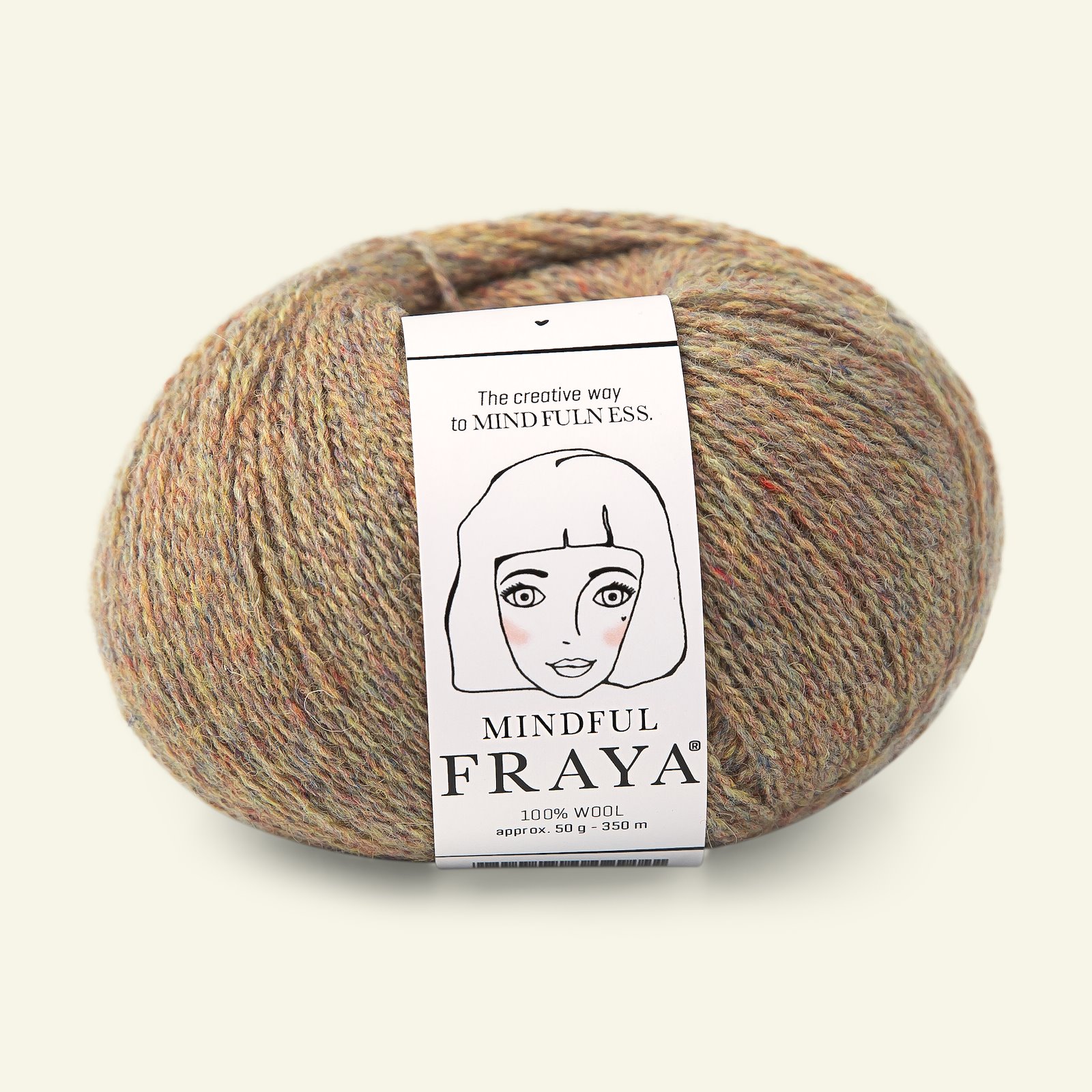 FRAYA, 100% wool yarn "Mindful", clay melange 90053380_pack