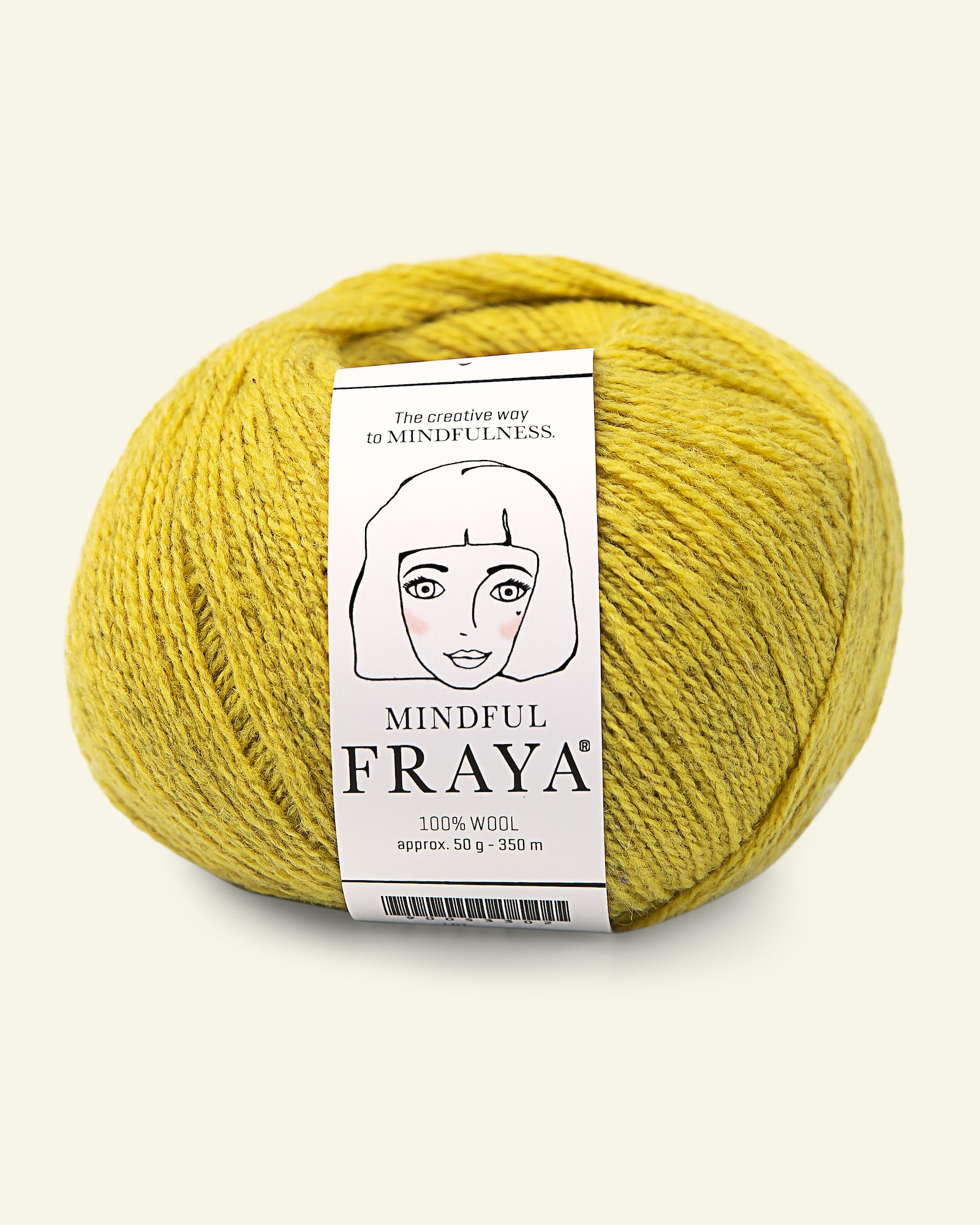 FRAYA, 100% wool yarn "Mindful", curry melange 90053335_pack