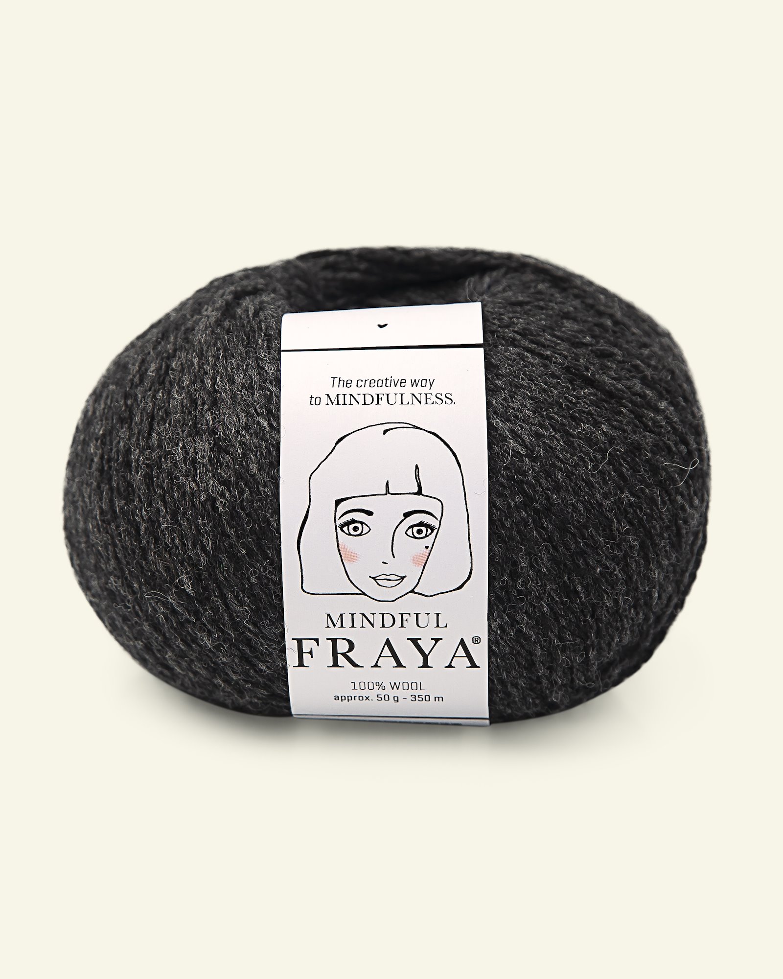 FRAYA, 100% wool yarn "Mindful", dark grey melange 90053342_pack