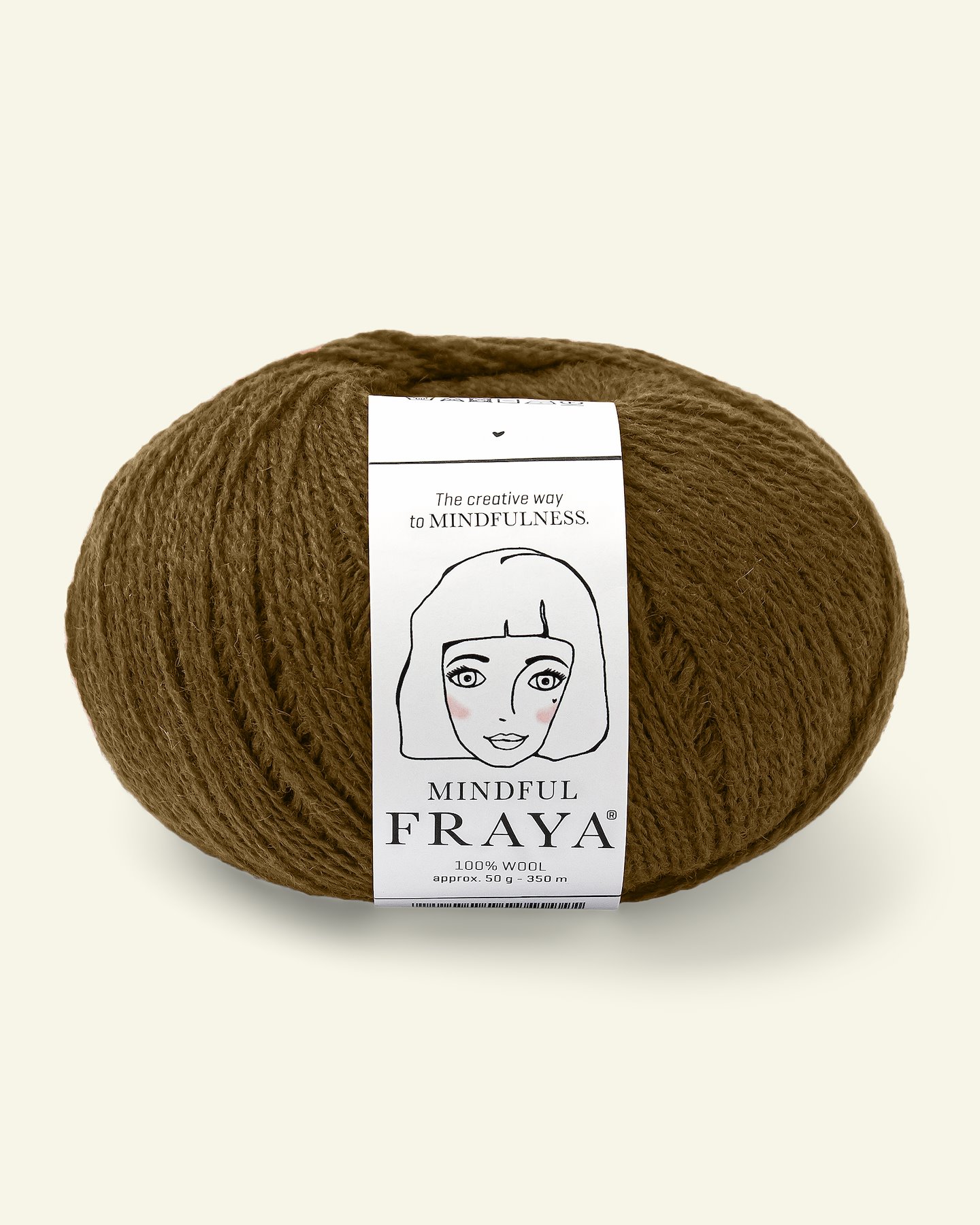 FRAYA, 100% wool yarn "Mindful", dark olive 90000950_pack