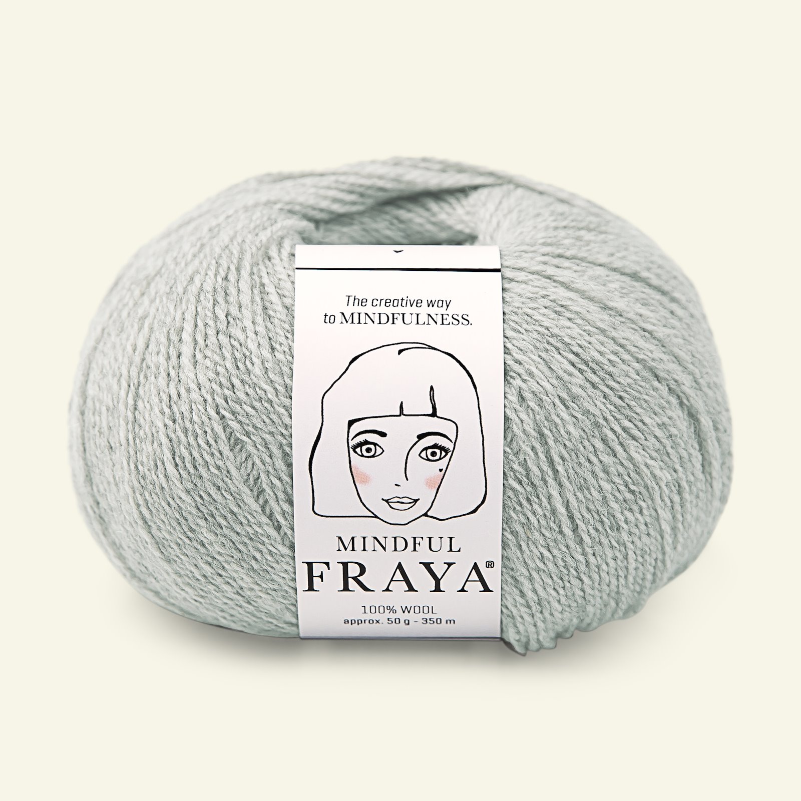 FRAYA, 100% wool yarn "Mindful", dusty aqua 90000960_pack