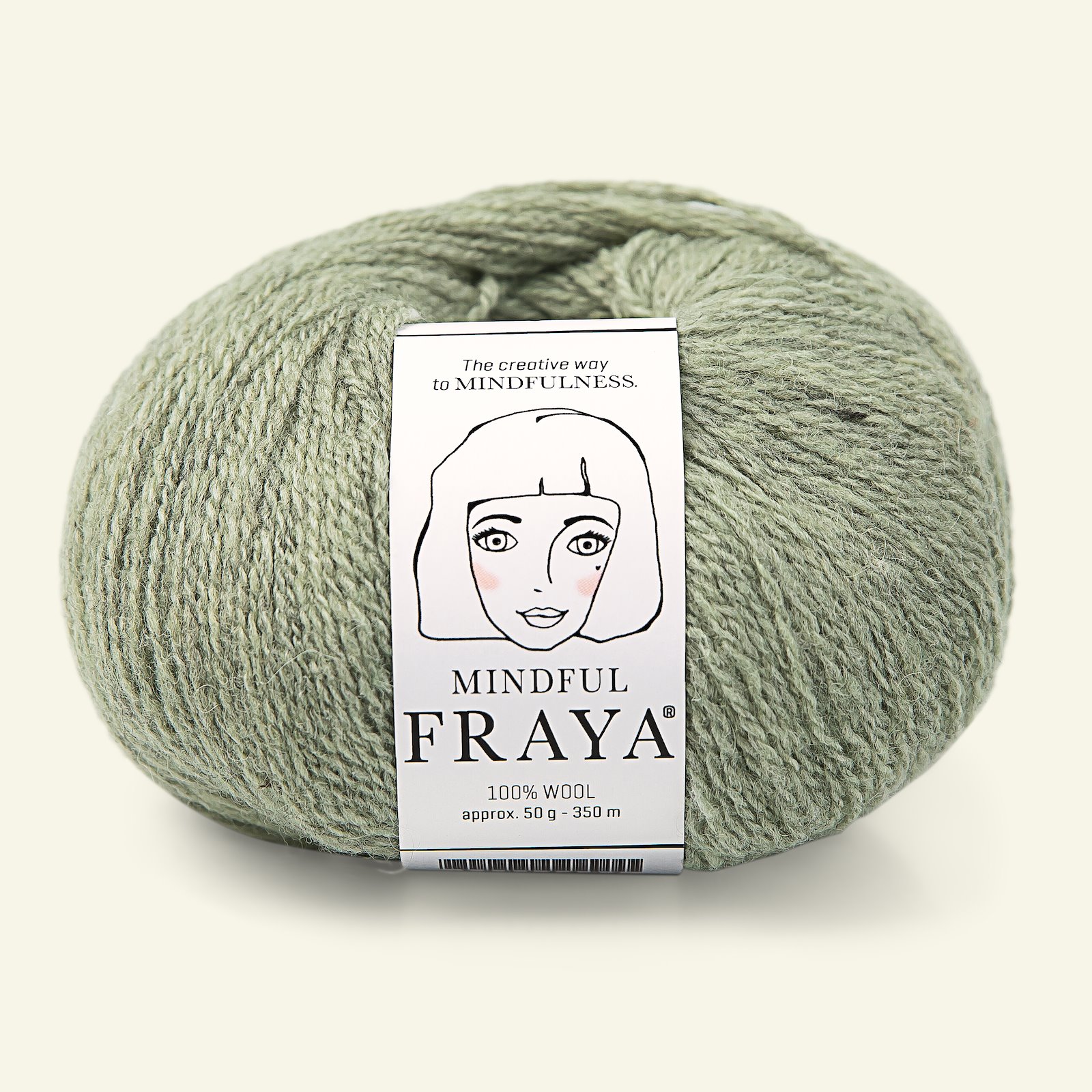 FRAYA, 100% wool yarn "Mindful", light jade melange 90053395_pack