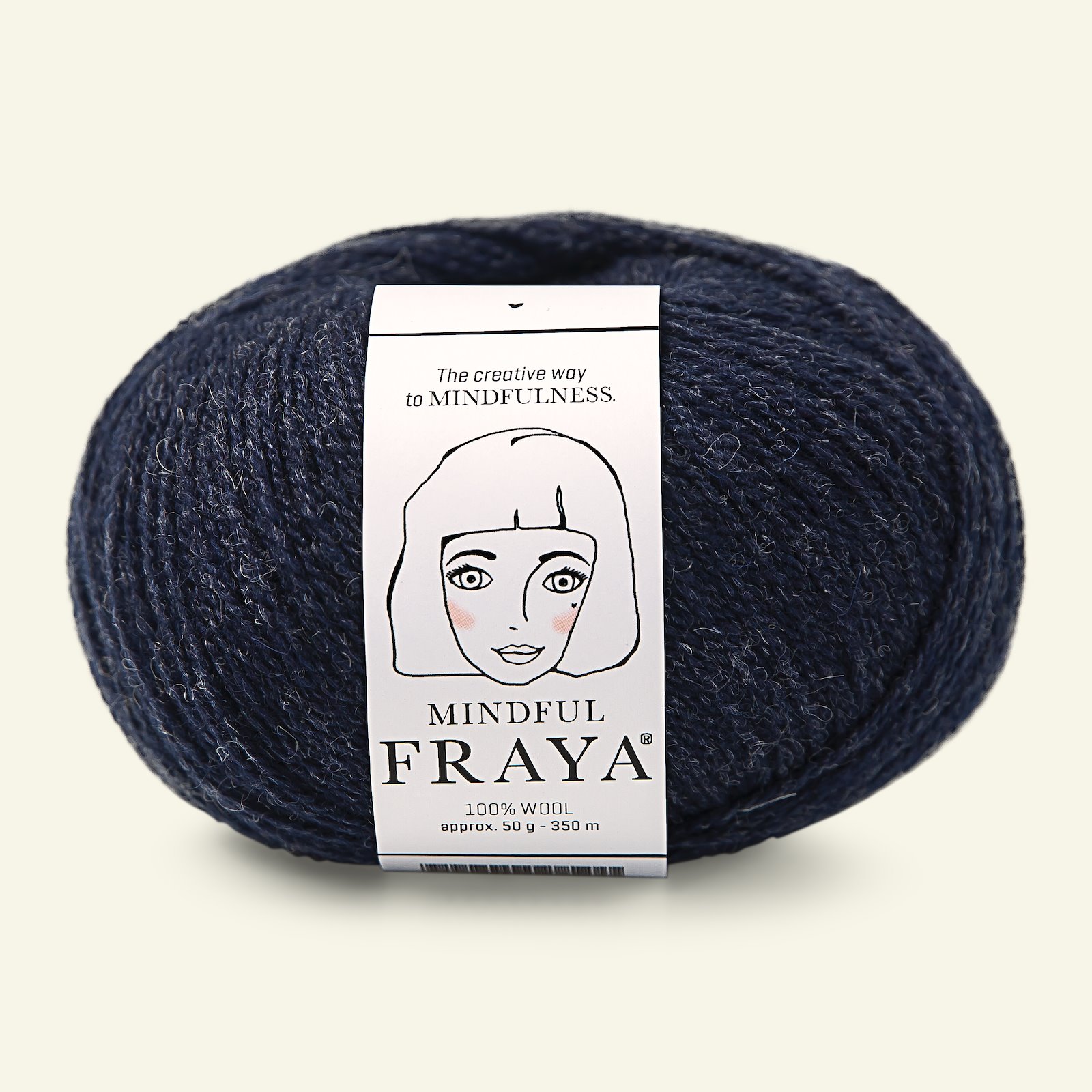 FRAYA, 100% wool yarn "Mindful", navy melange 90053323_pack