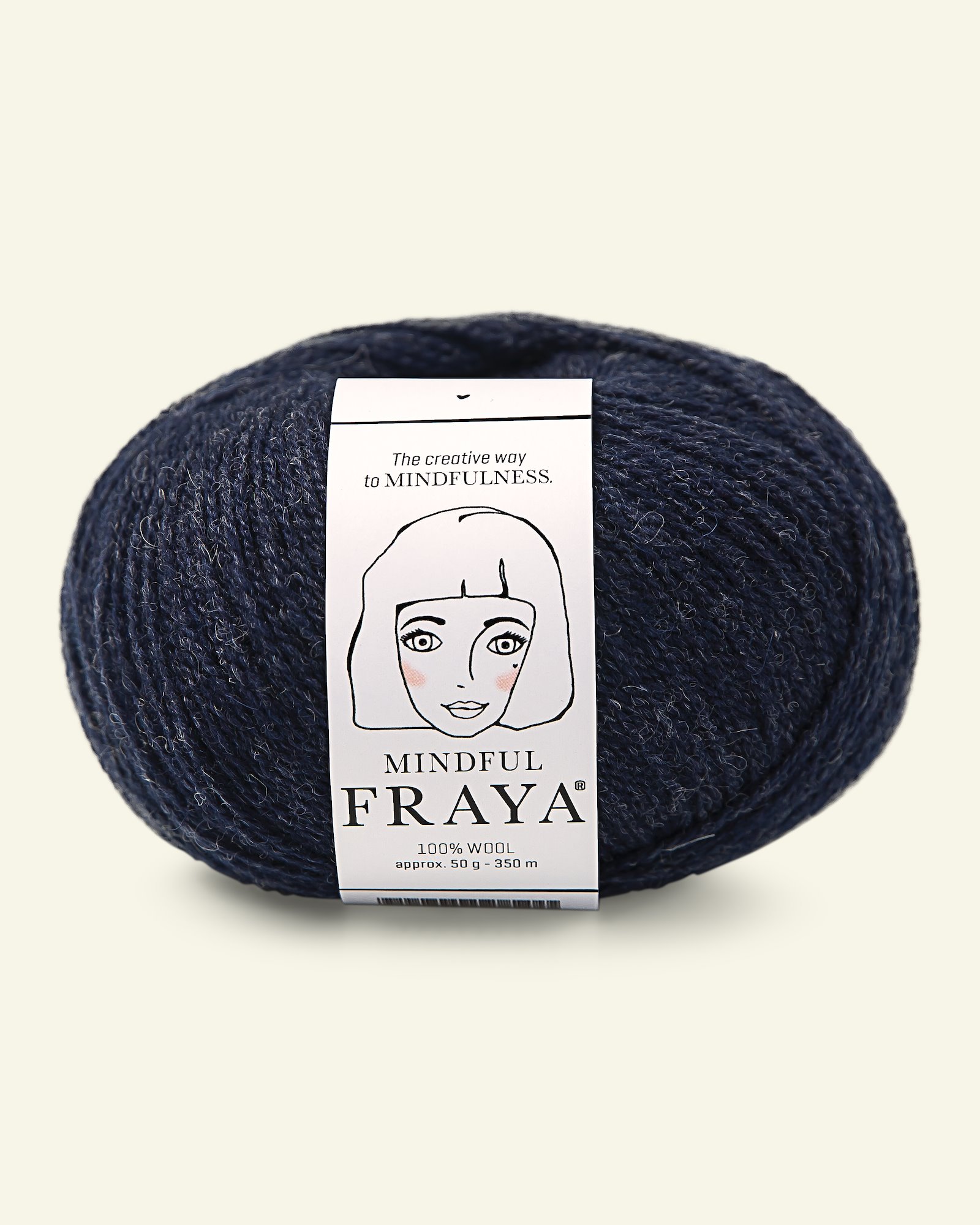 FRAYA, 100% wool yarn "Mindful", navy melange 90053323_pack