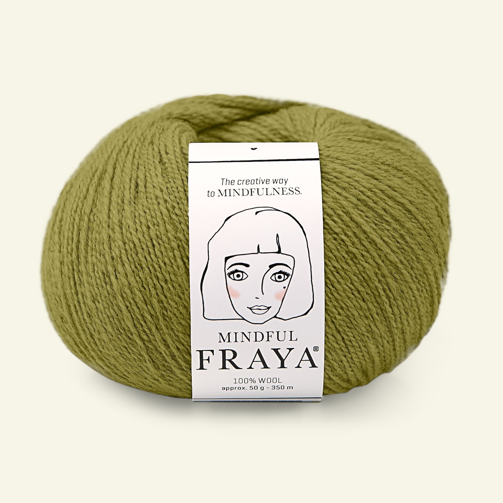 FRAYA, 100% wool yarn "Mindful", olive green 90000897_pack
