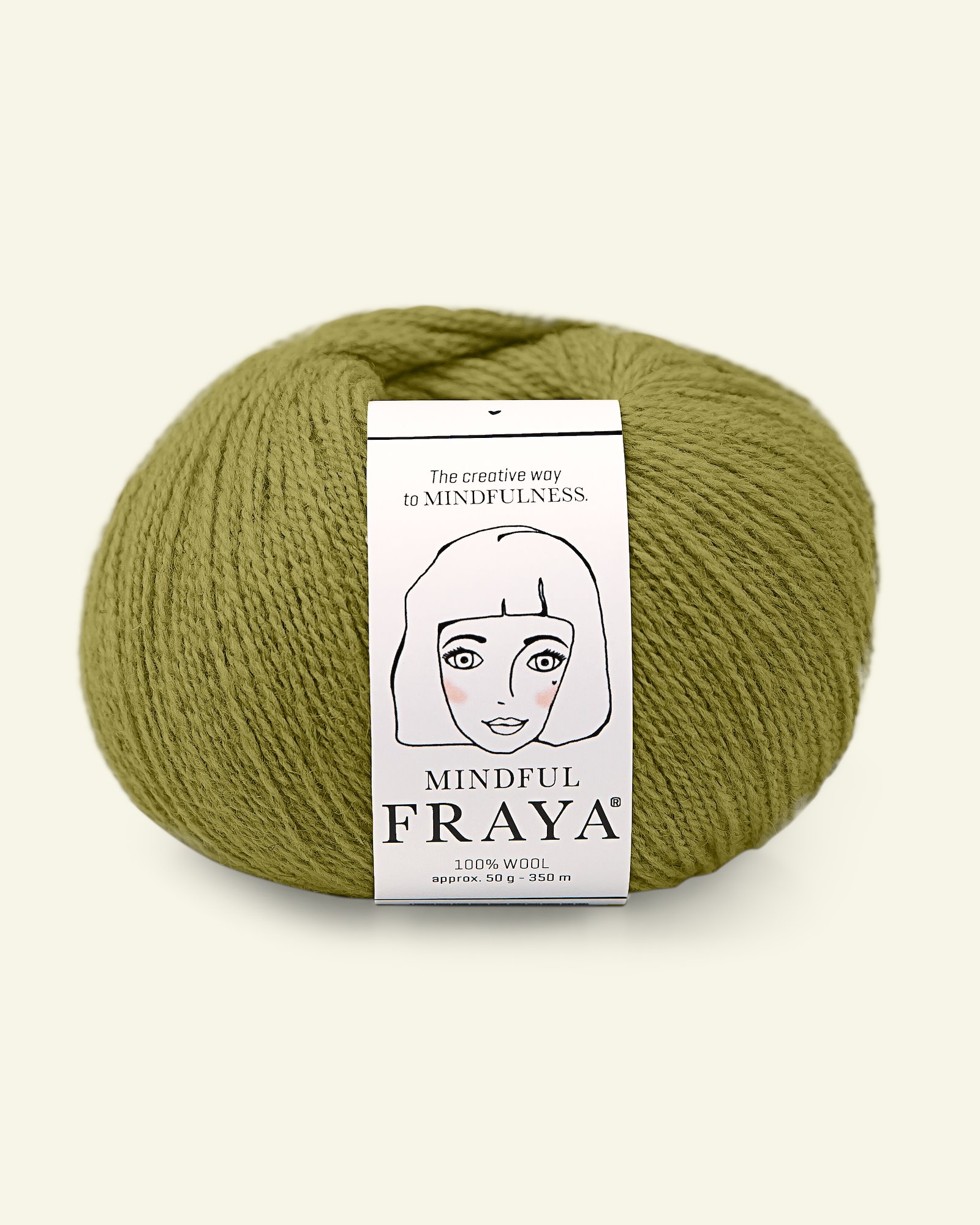 FRAYA, 100% wool yarn "Mindful", olive green 90000897_pack