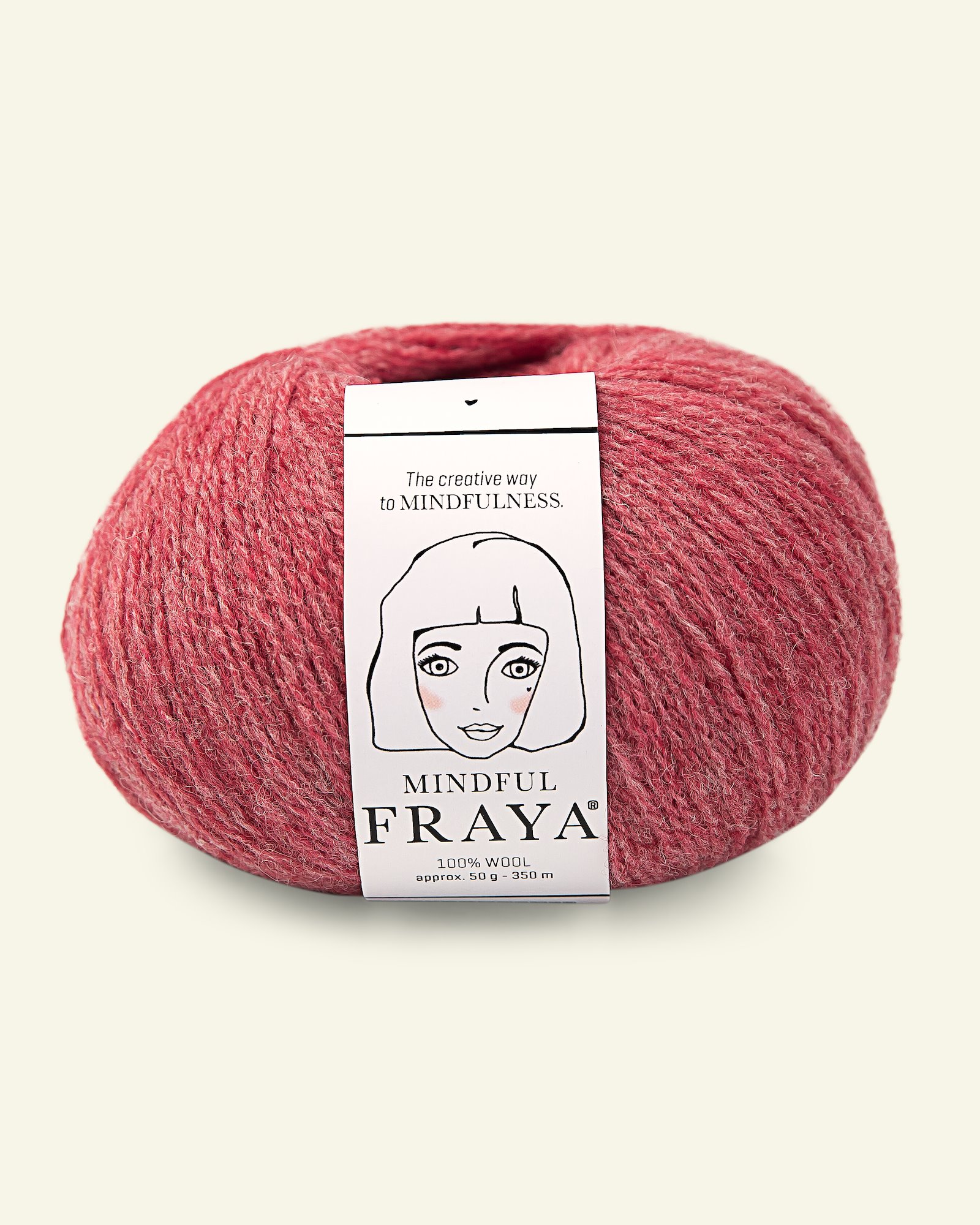 FRAYA, 100% wool yarn "Mindful", raspberry melange 90053355_pack