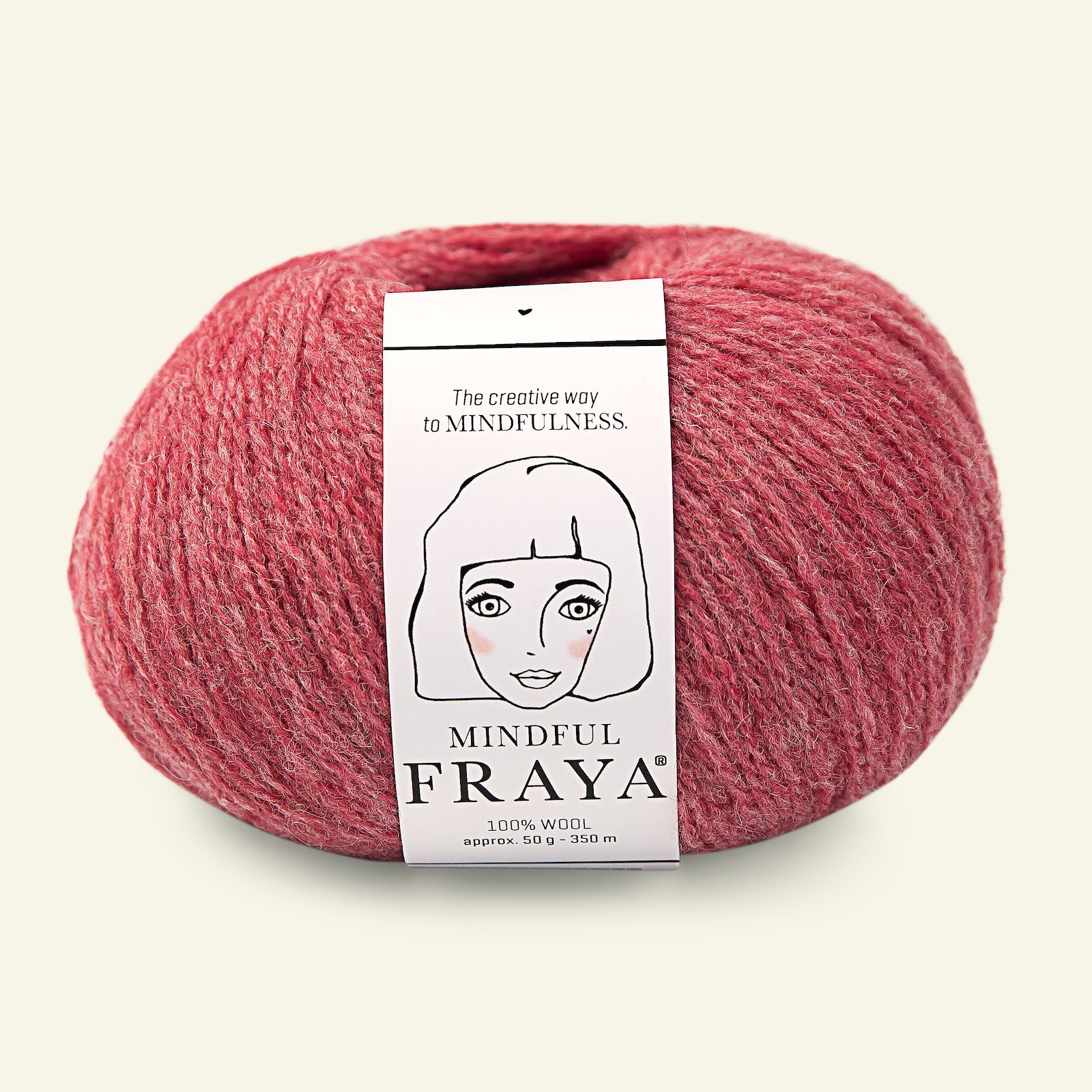 FRAYA, 100% wool yarn "Mindful", raspberry melange 90053355_pack