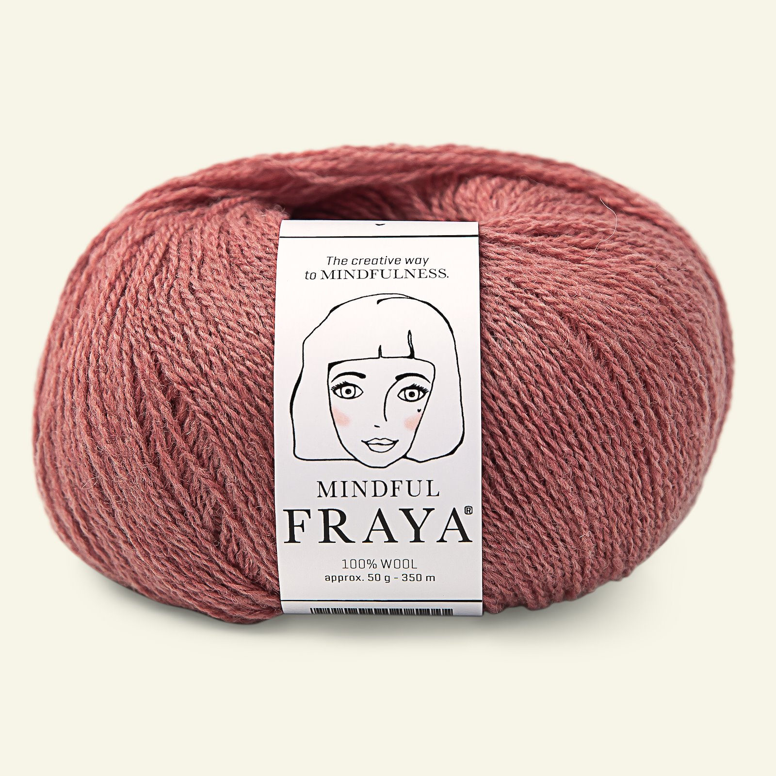 FRAYA, 100% wool yarn "Mindful", rhubarb melange 90053399_pack