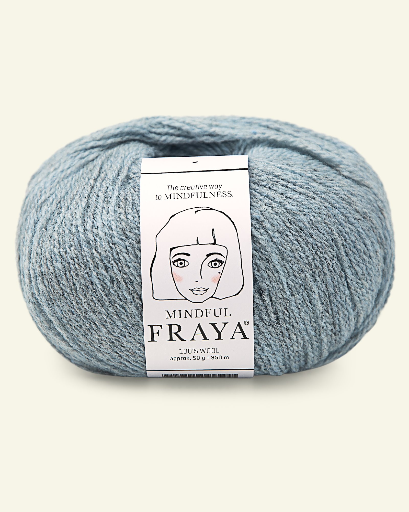 FRAYA, 100% wool yarn "Mindful", sky blue melange 90053396_pack