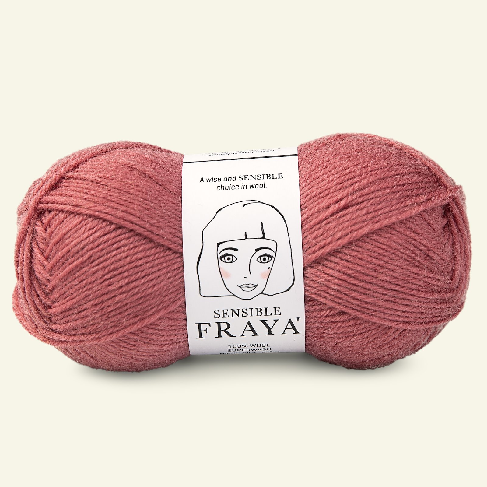 FRAYA, 100% wool yarn "Sensible", dark rose 90051195_pack