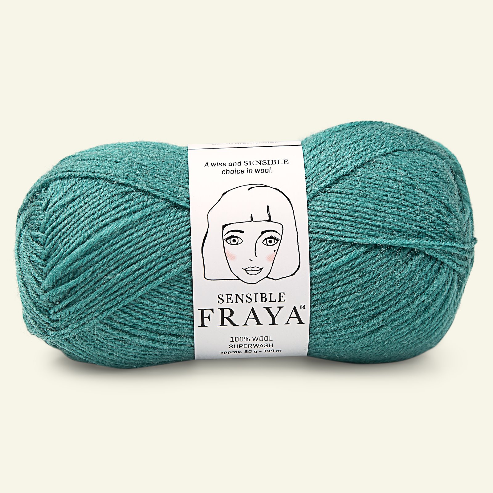 FRAYA, 100% wool yarn "Sensible", light petrol 90051129_pack