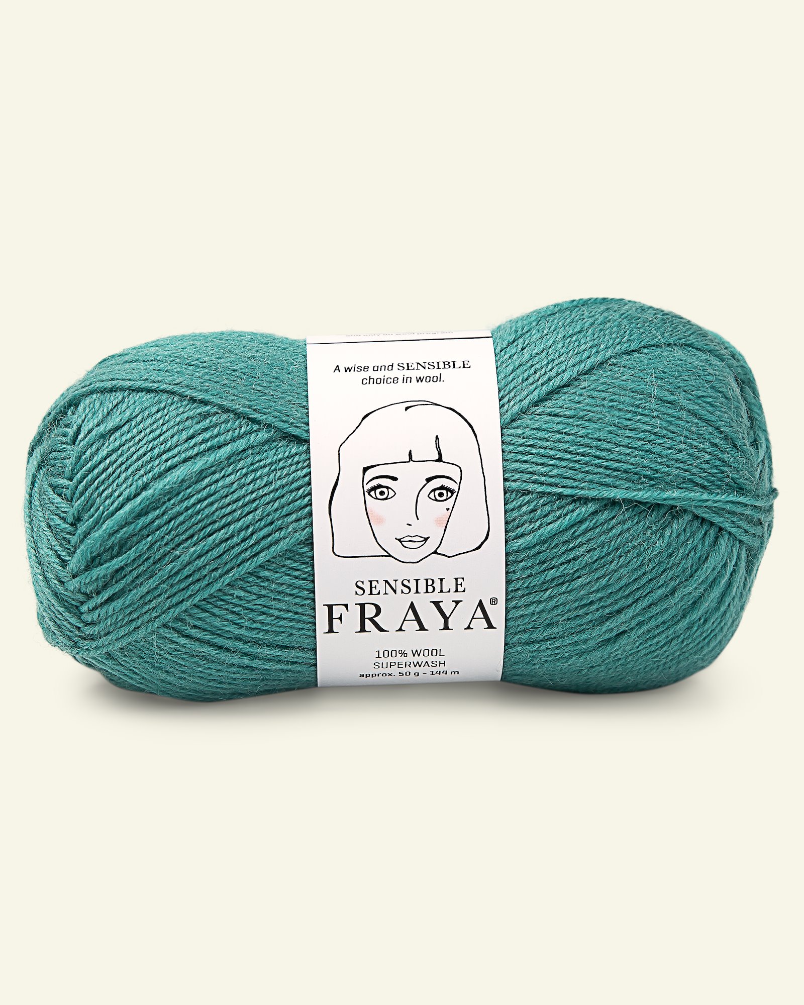 FRAYA, 100% wool yarn "Sensible", light petrol 90051129_pack
