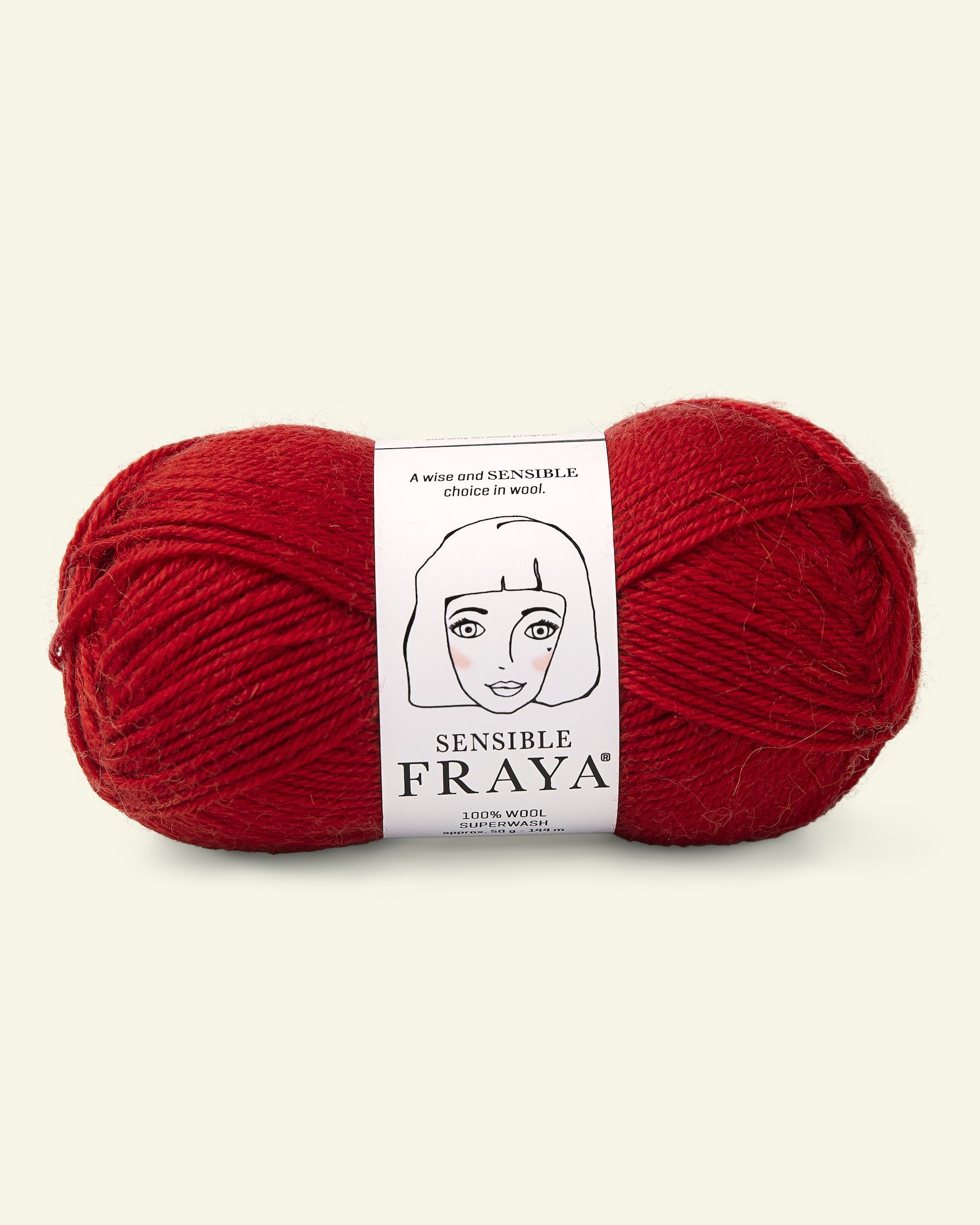 FRAYA, 100% wool yarn "Sensible", red 90051111_pack