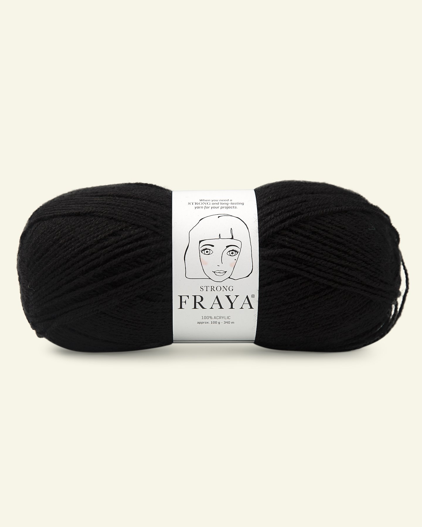 FRAYA, acrylic yarn "Strong", black 90066043_pack