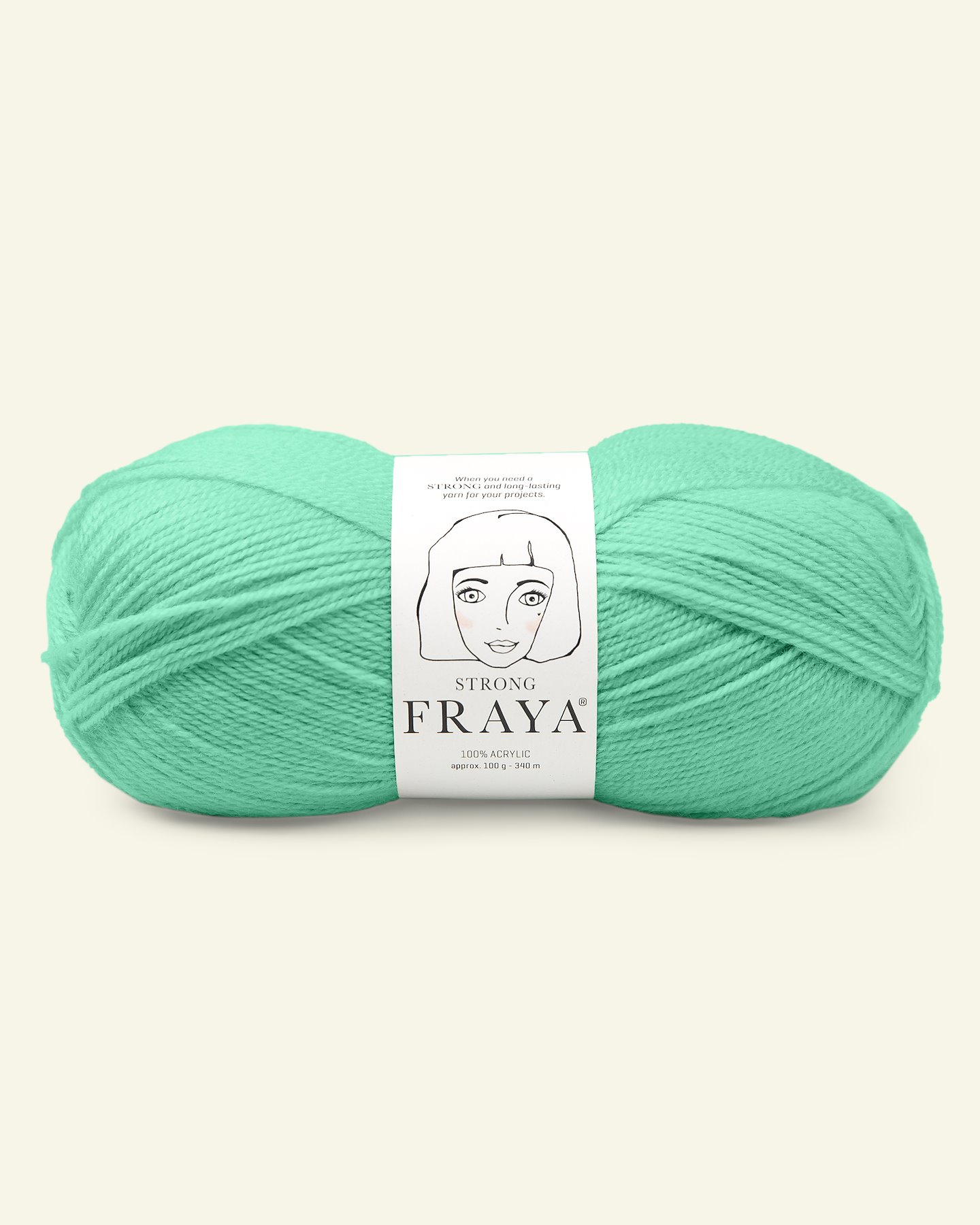 FRAYA, acrylic yarn "Strong", dark mint green 90000883_pack
