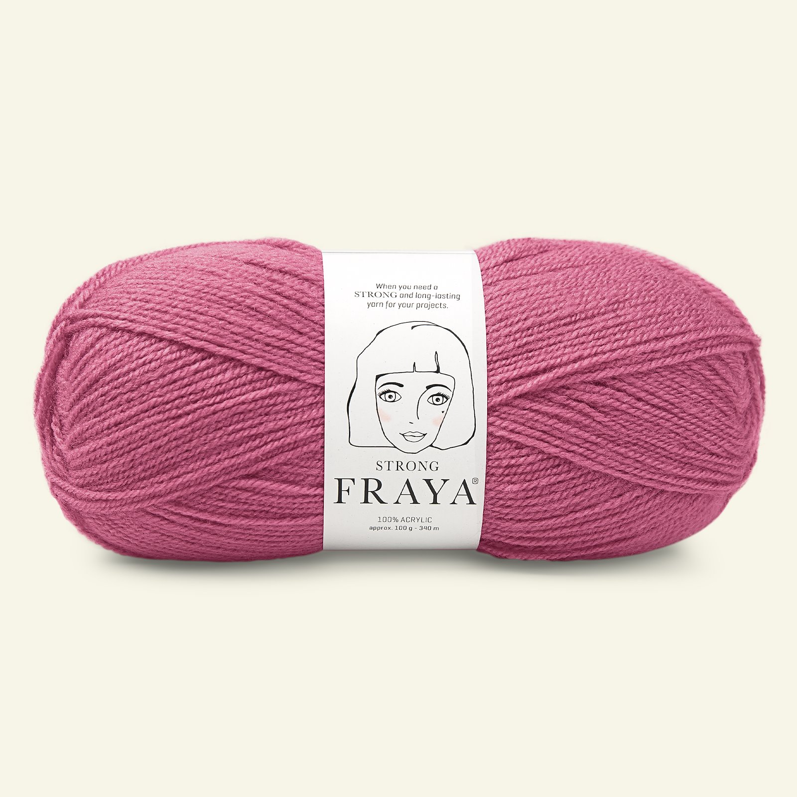 FRAYA, acrylic yarn "Strong", dark rose 90066089_pack