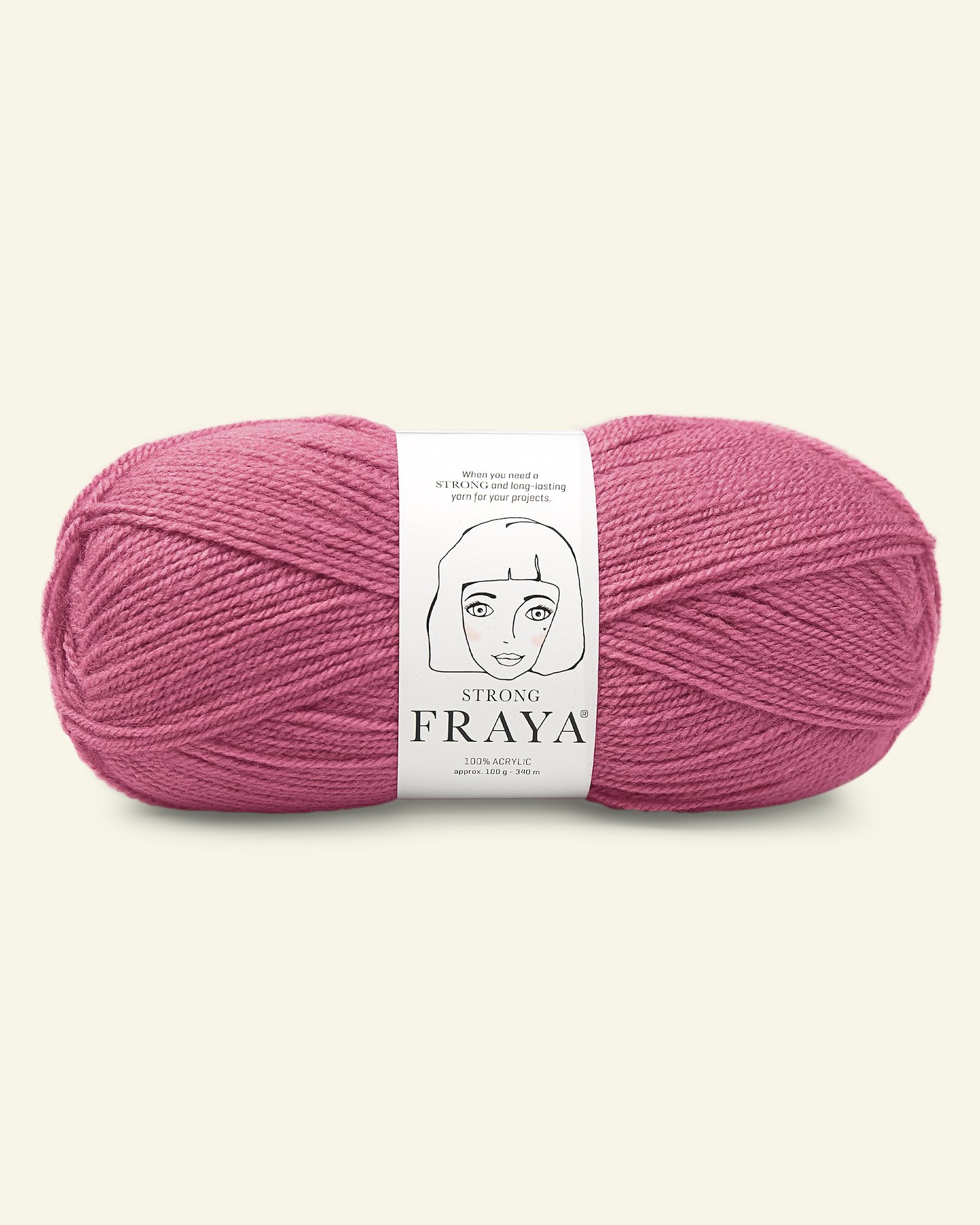 FRAYA, acrylic yarn "Strong", dark rose 90066089_pack