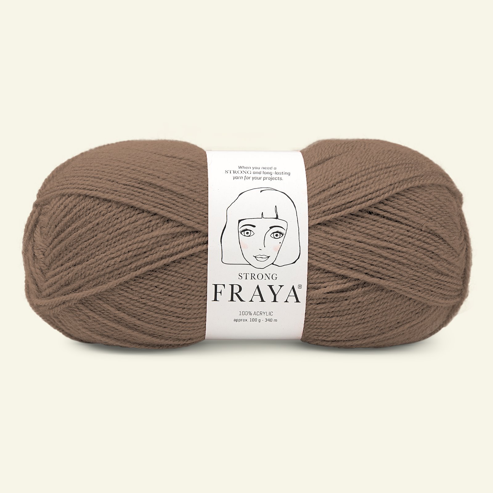 FRAYA, acrylic yarn "Strong", light brown 90000888_pack