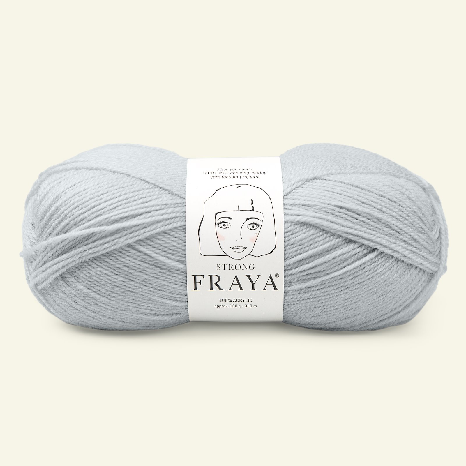 FRAYA, acrylic yarn "Strong", light grey 90000882_pack