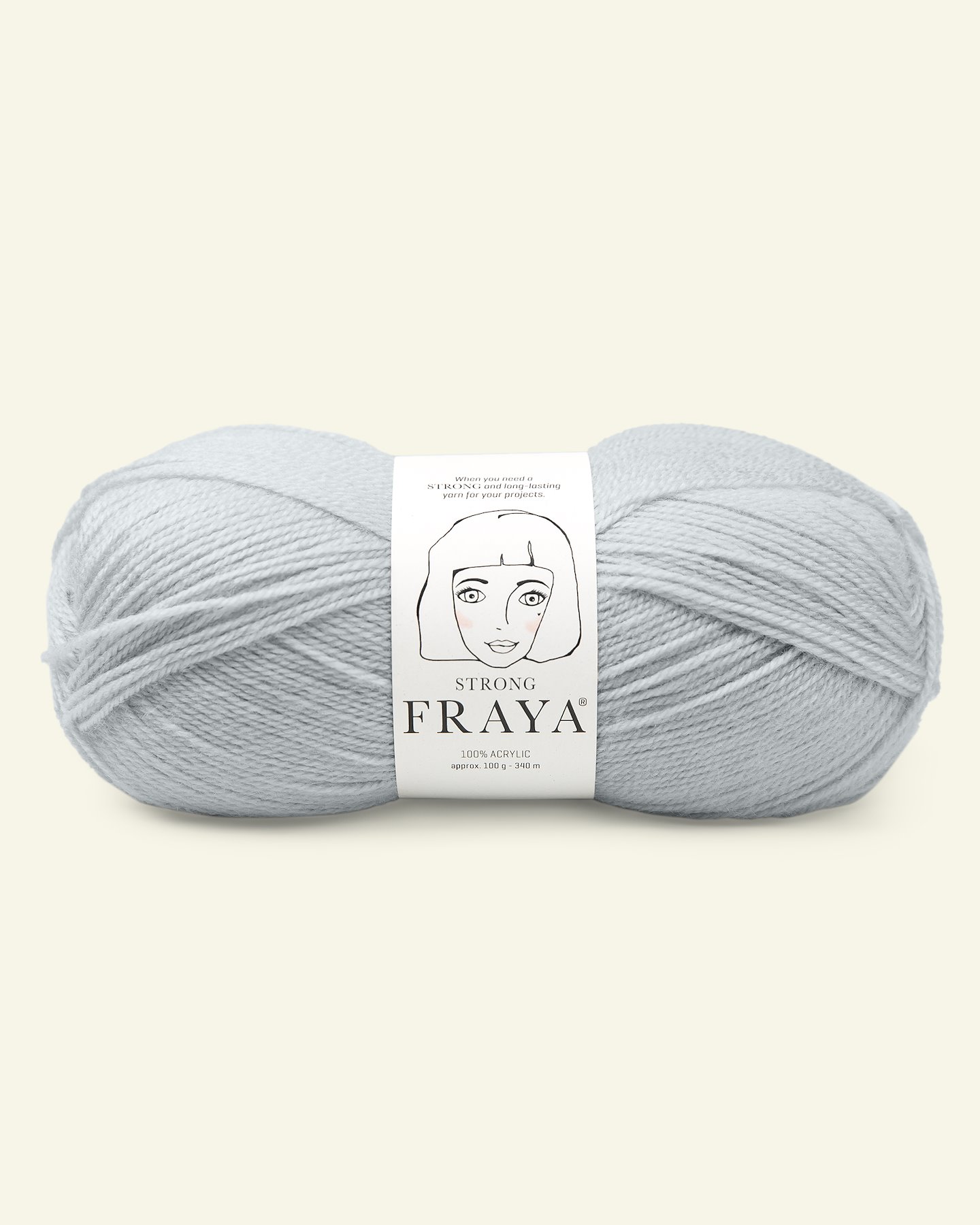 FRAYA, acrylic yarn "Strong", light grey 90000882_pack